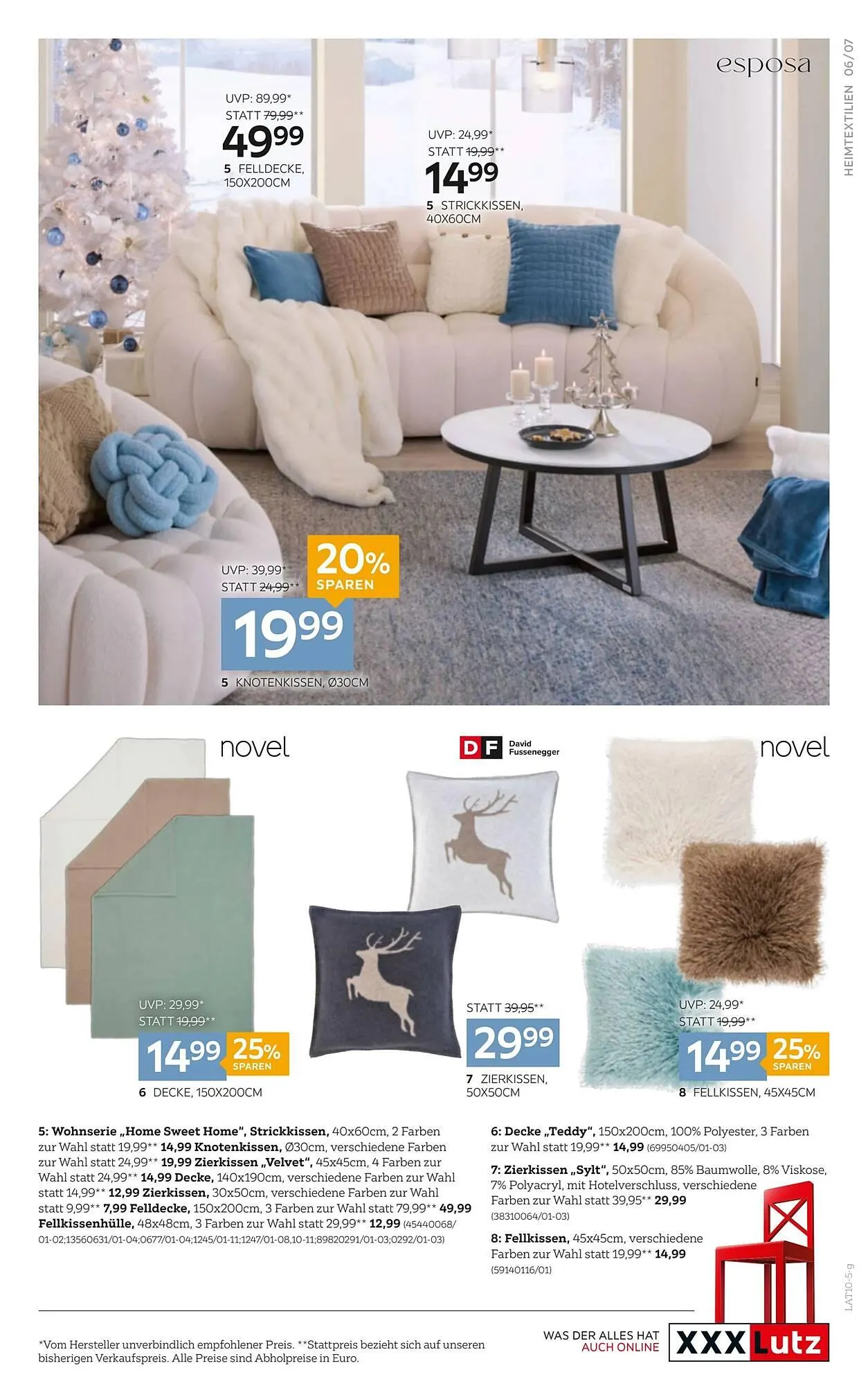 XXXLutz Prospekt von 28. Oktober bis 11. November 2025 - Flugblätt seite  7