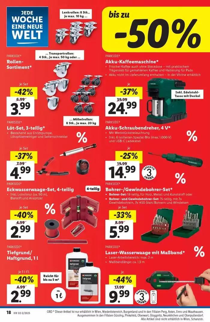 Aktuelle Flugblätter Ab Donnerstag, 9.1. von 9. Jänner bis 15. Jänner 2025 - Flugblätt seite 18