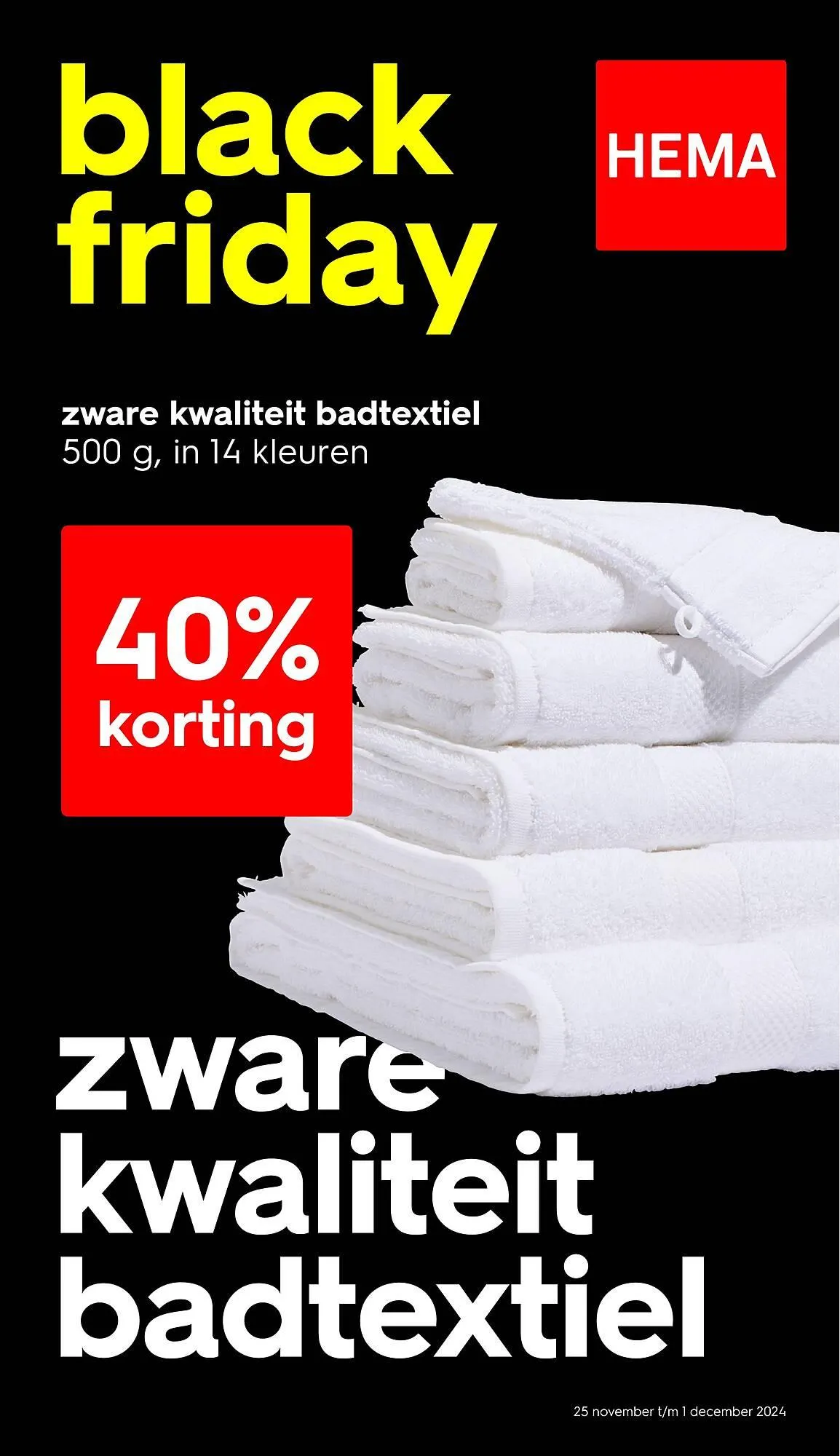 HEMA Flugblatt von 25. November bis 1. Dezember 2024 - Flugblätt seite 1