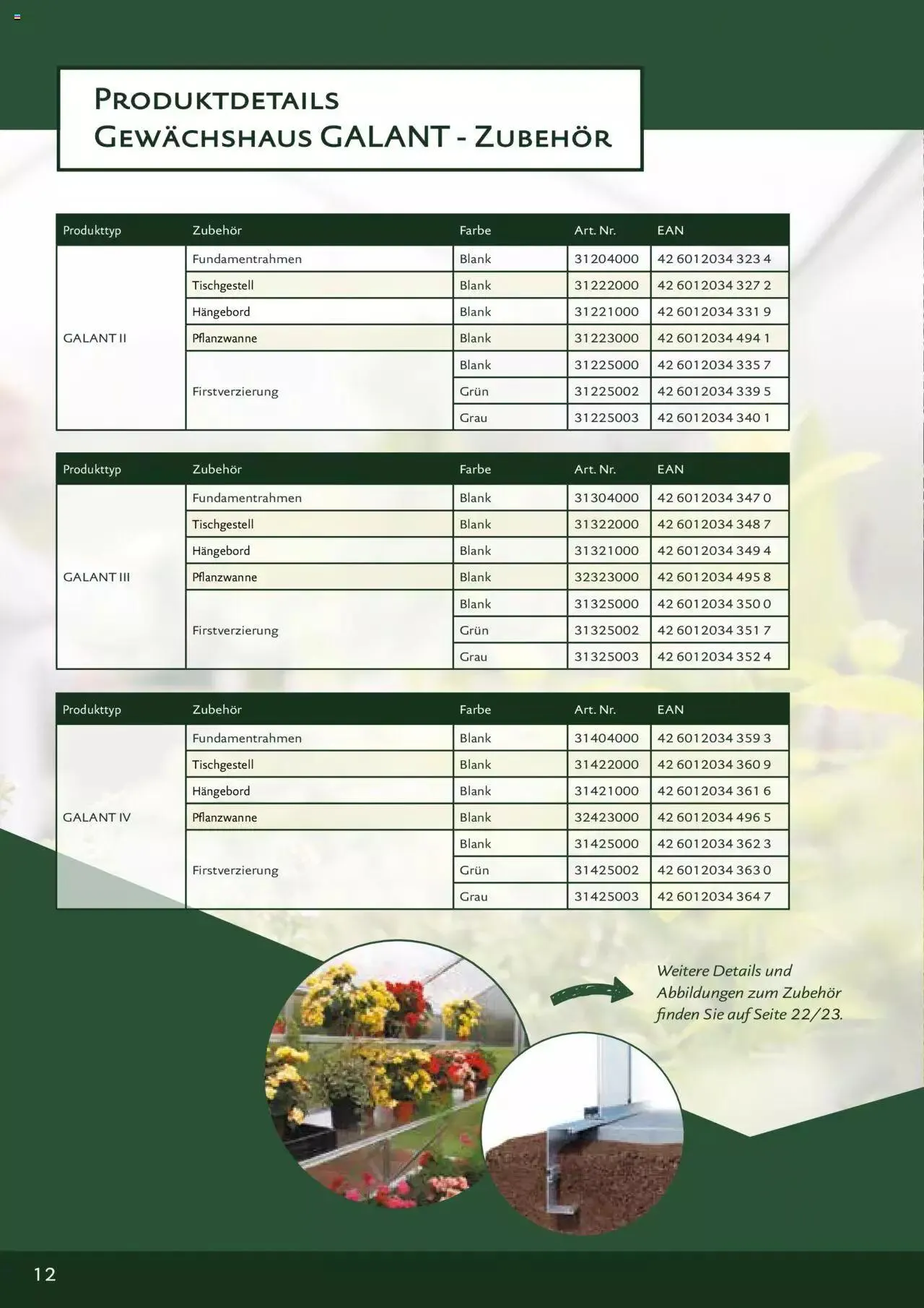 Dehner - KGT Premium Gewächshäuser von 12. Jänner bis 31. Dezember 2023 - Flugblätt seite 12