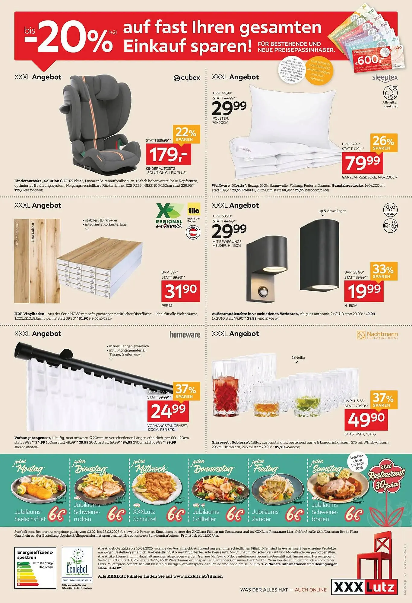 XXXLutz Prospekt von 3. Februar bis 11. Februar 2026 - Flugblätt seite  4