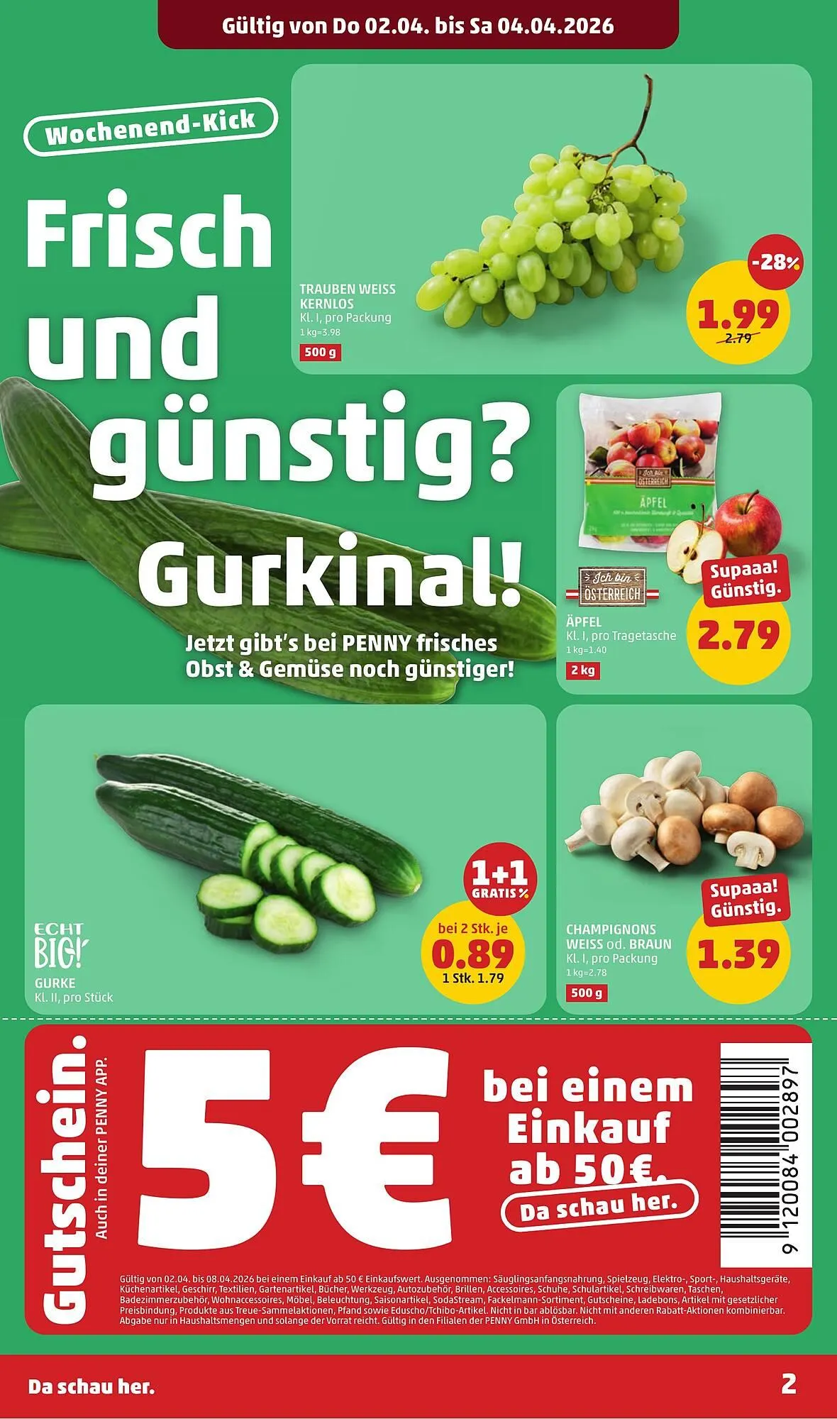 PENNY Flugblatt von 2. April bis 8. April 2026 - Flugblätt seite 2