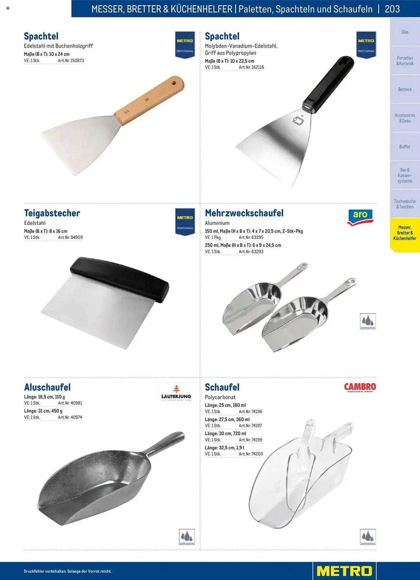 Metro Flugblatt von 2. Dezember bis 31. Dezember 2025 - Flugblätt seite  203