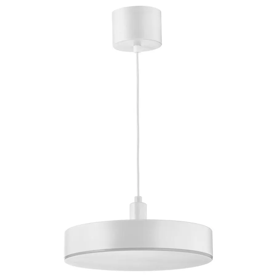 NYMÅNE LED-Hängeleuchte, kabellos dimmbar Weißspektrum/weiß, 38 cm