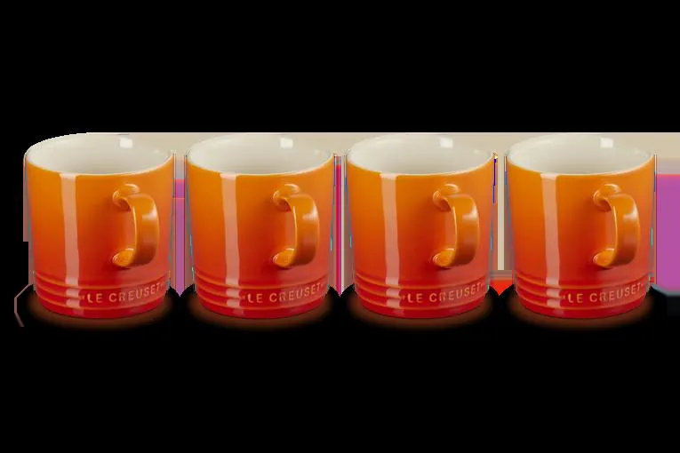 4er-Set Becher aus Steinzeug