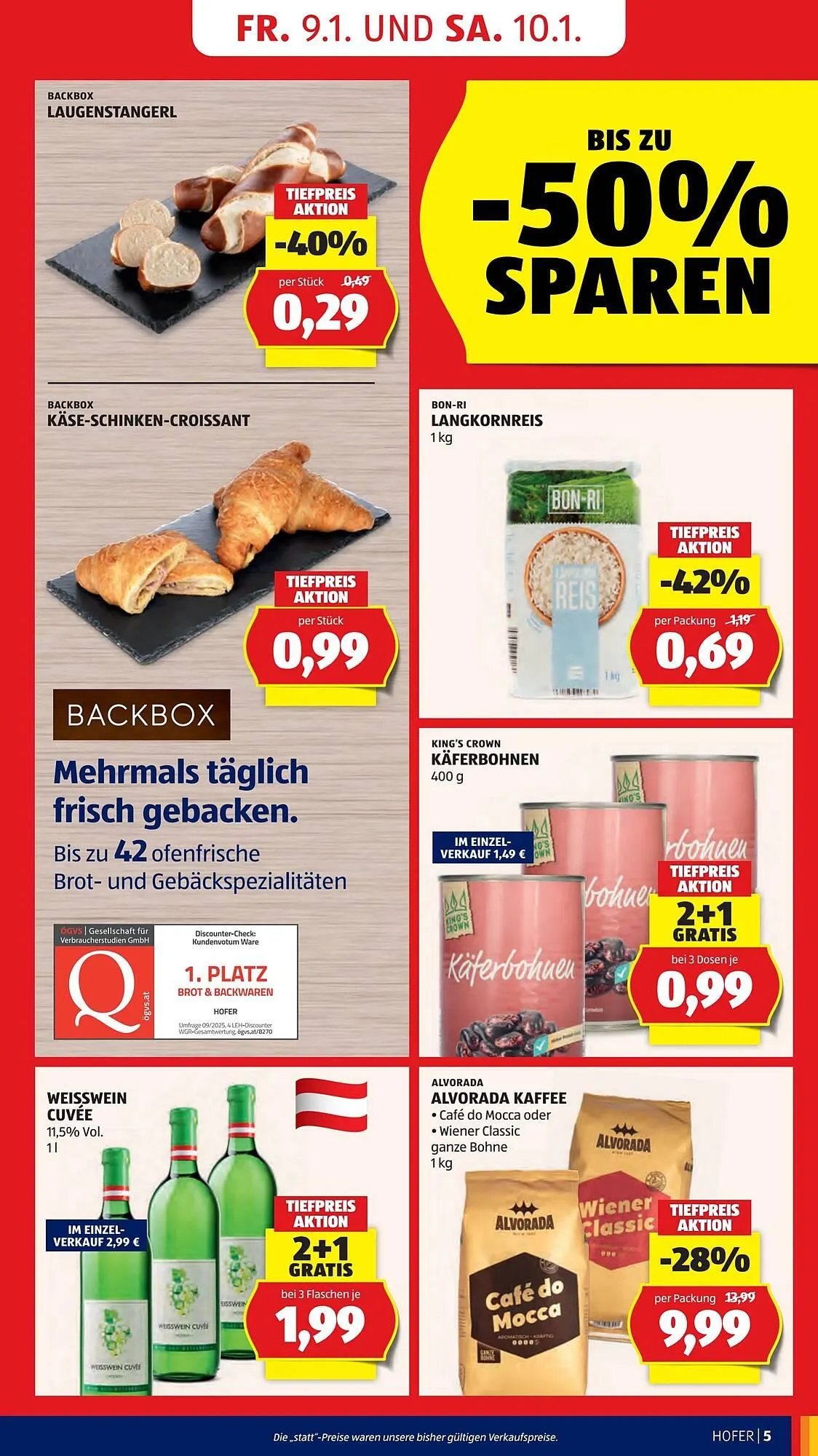 Hofer Flugblatt von 9. Jänner bis 15. Jänner 2026 - Flugblätt seite  7