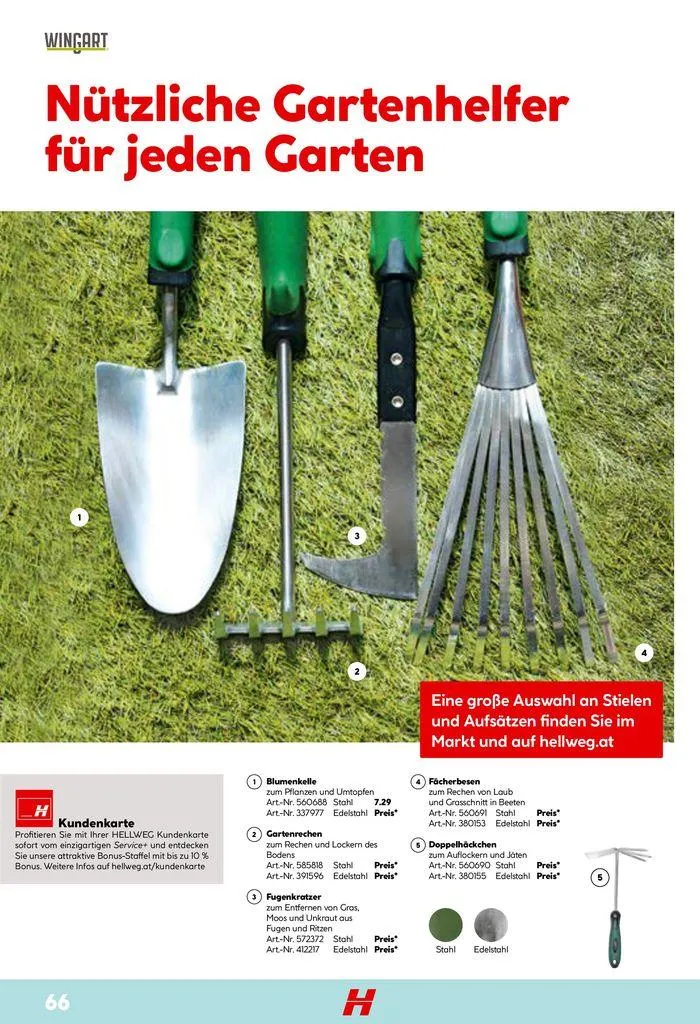 Smartes Gärtnern von 11. Juni bis 31. Dezember 2024 - Flugblätt seite 66