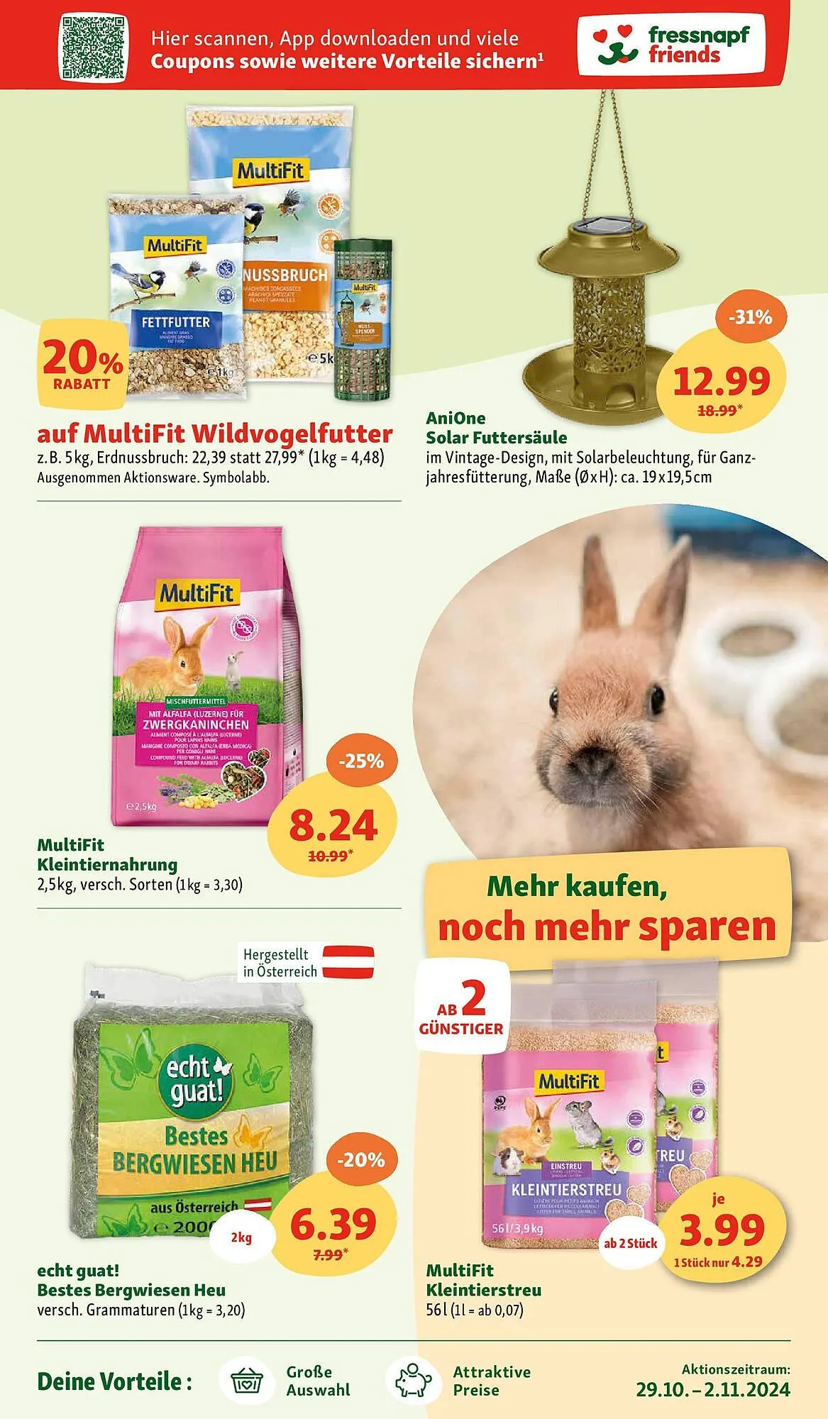 Fressnapf Flugblatt von 29. Oktober bis 2. November 2024 - Flugblätt seite 7