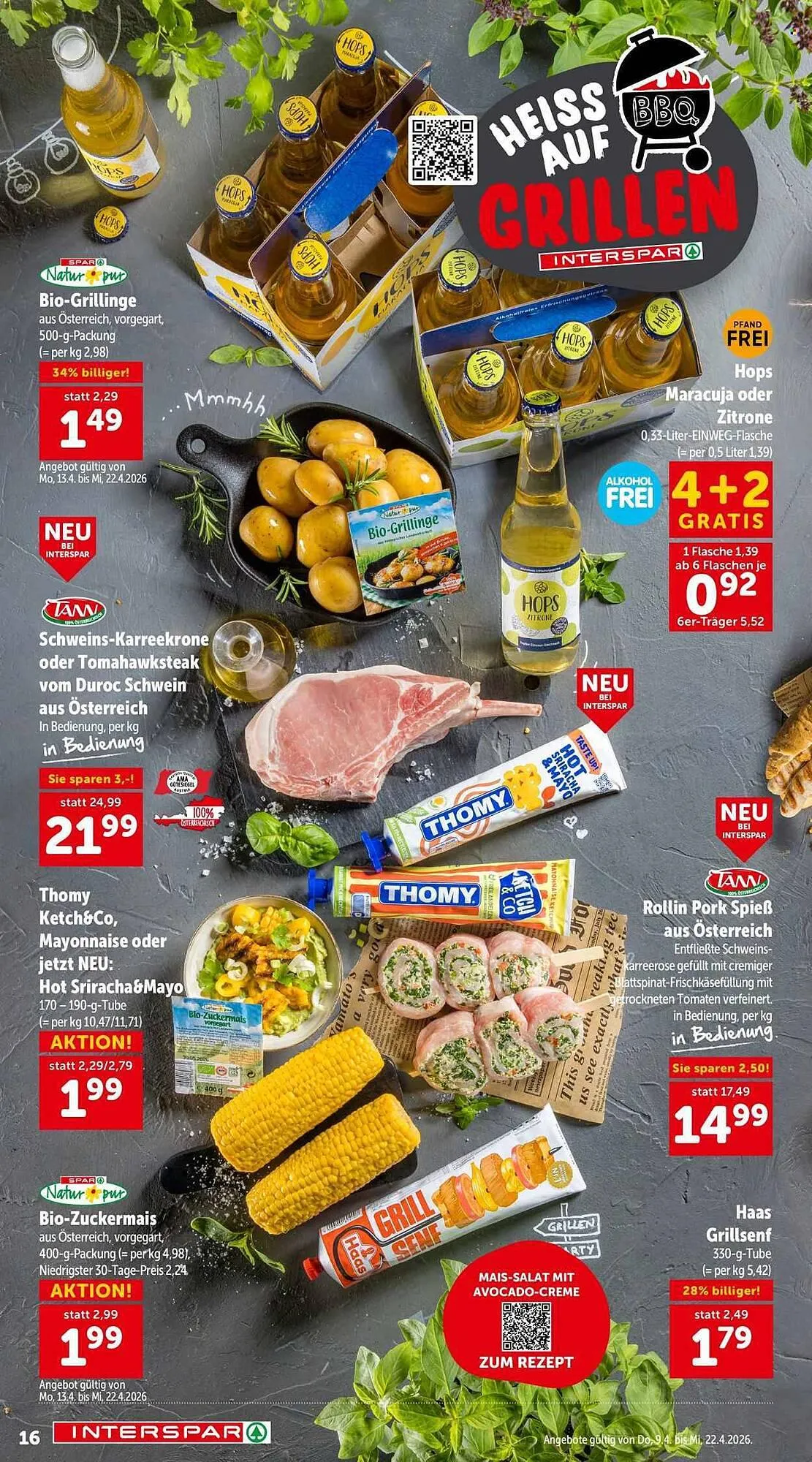 Interspar Flugblatt von 9. April bis 22. April 2026 - Flugblätt seite  16