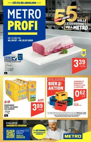 METRO Flugblatt Food - Profi von 9. Juli bis 22. Juli 2026 - Flugblätt seite  1