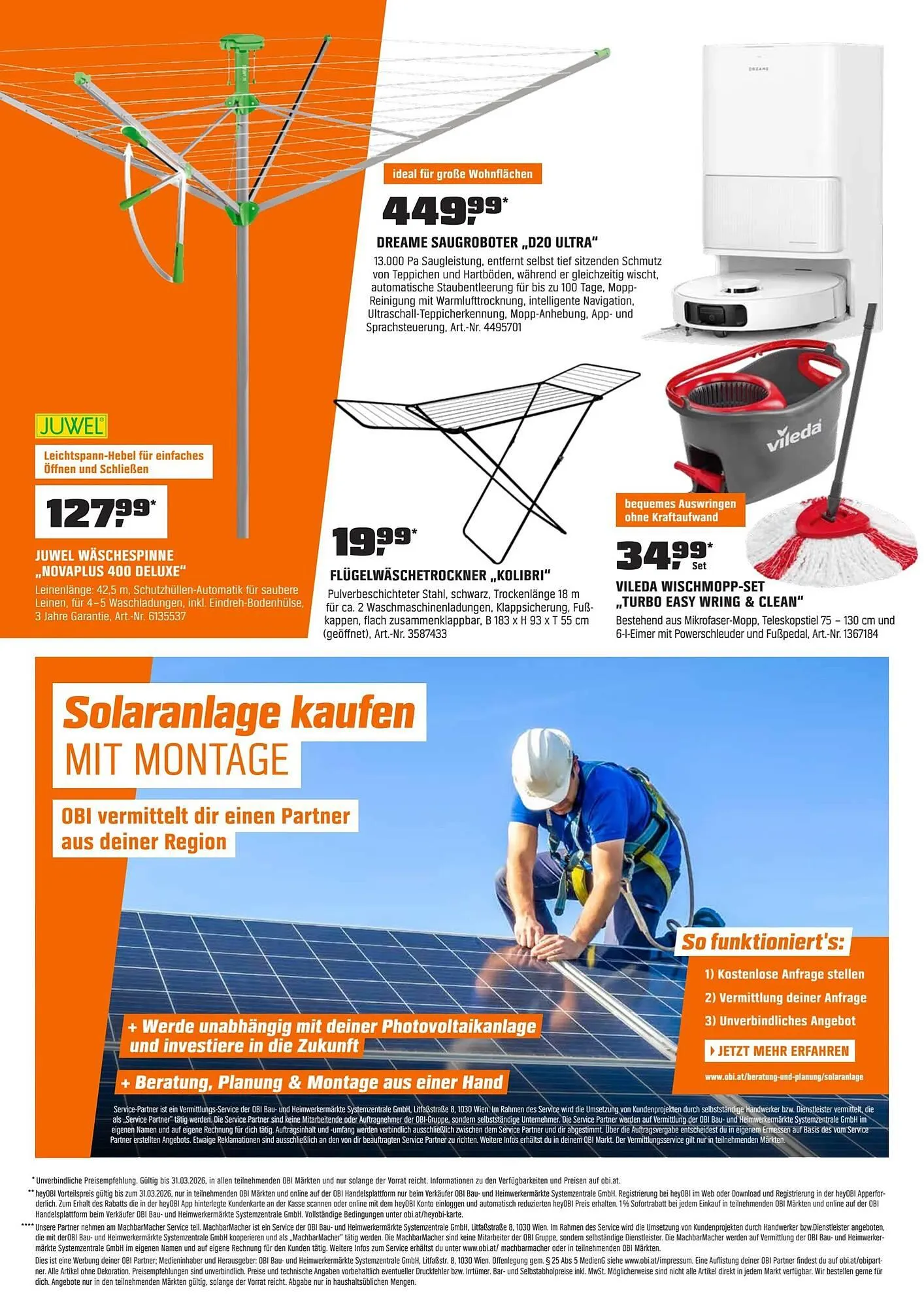 OBI Flugblatt von 1. März bis 1. April 2026 - Flugblätt seite  22