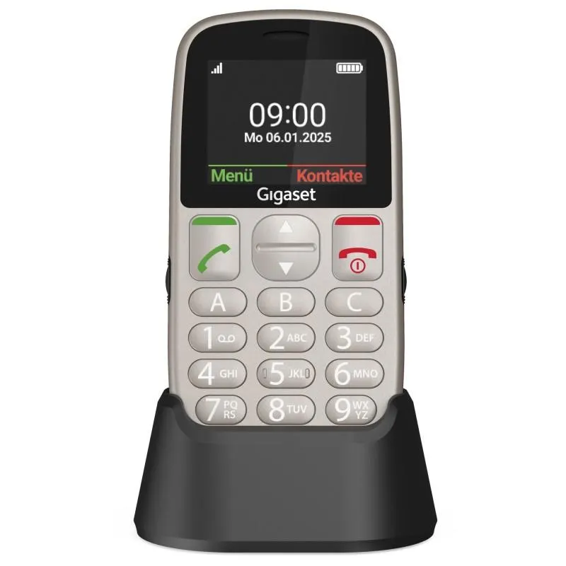 Gigaset Mobiltelefon GL395 silber