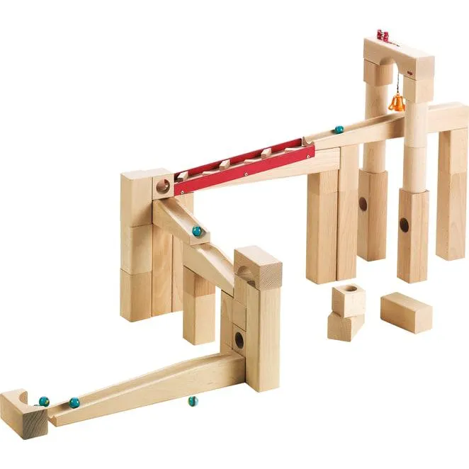 Kugelbahn-Bausatz, 42 Teile, 6 Murmeln, HABA 1136