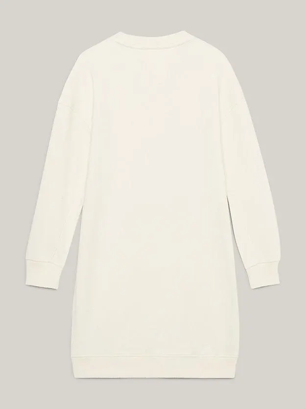 Sweatshirt-Kleid mit Hilfiger-Monotype-Logo
