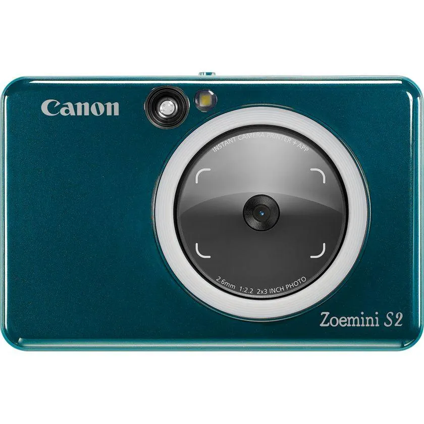 Canon Zoemini S2 Sofortbildkamera und Mini-Fotodrucker, Blaugrün