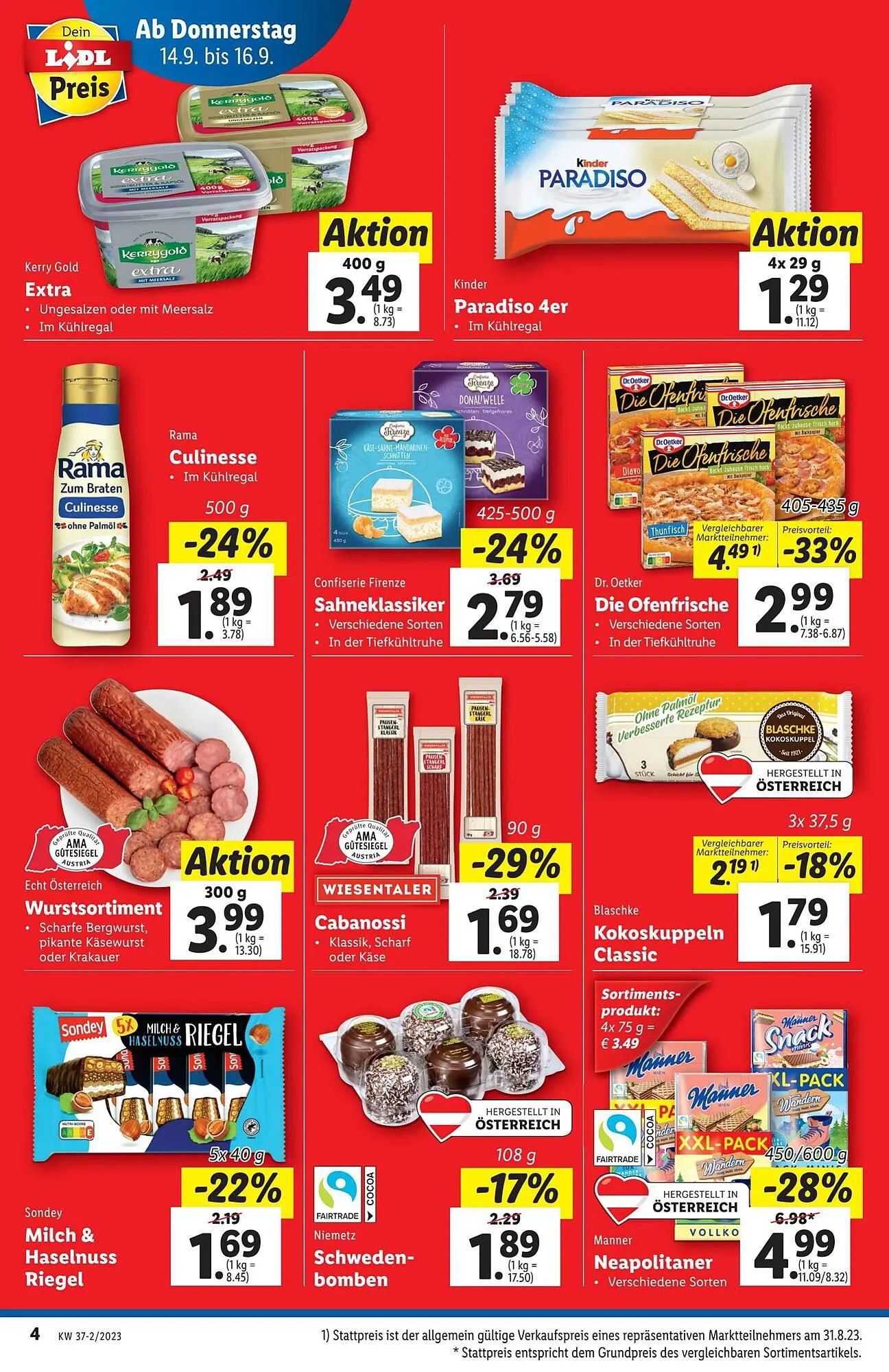 Lidl Flugblatt von 13. September bis 20. September 2023 - Flugblätt seite  4
