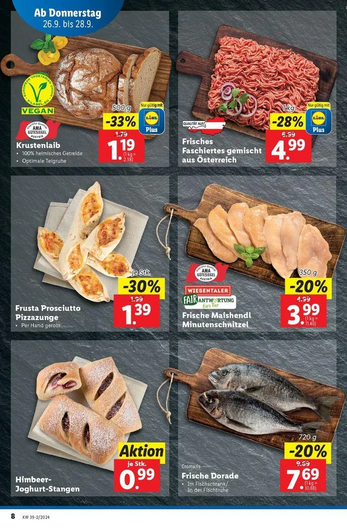 Aktuelle Flugblätter Ab Donnerstag, 26.9. von 26. September bis 2. Oktober 2024 - Flugblätt seite 8