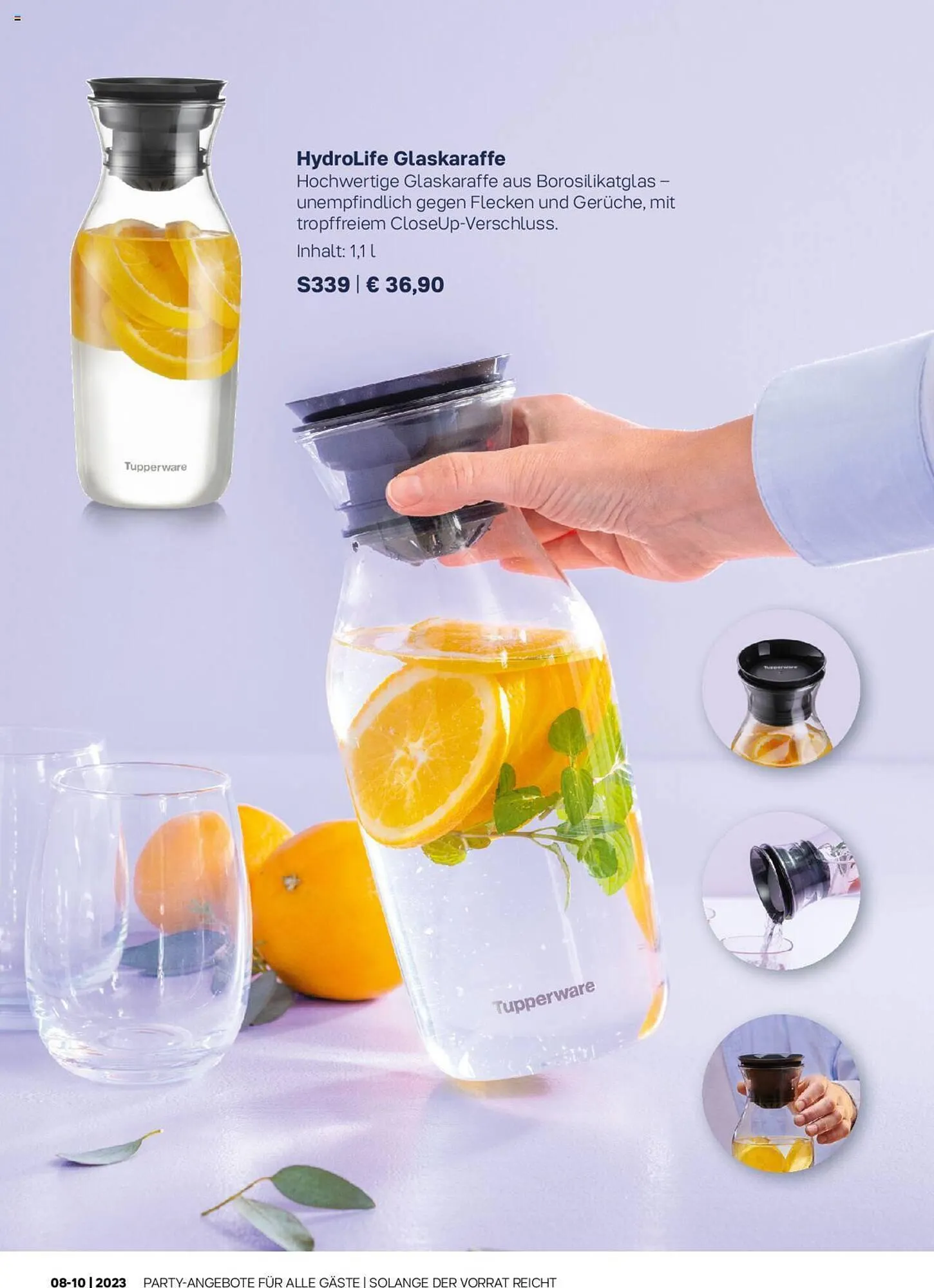 Tupperware Flugblatt von 7. August bis 5. November 2023 - Flugblätt seite  2