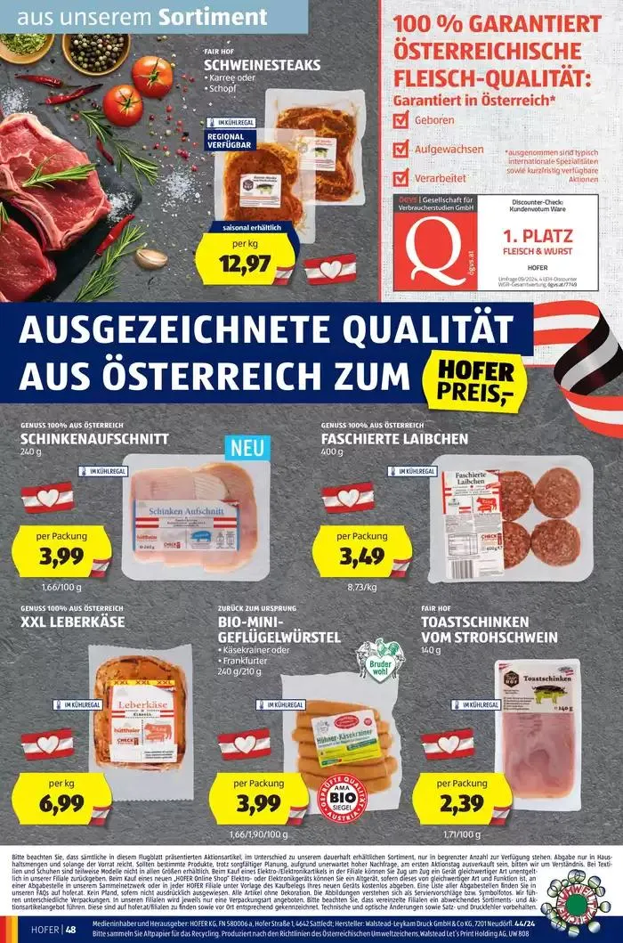 Blättern Sie online im HOFER Flugblatt von 23. Oktober bis 6. November 2024 - Flugblätt seite  52