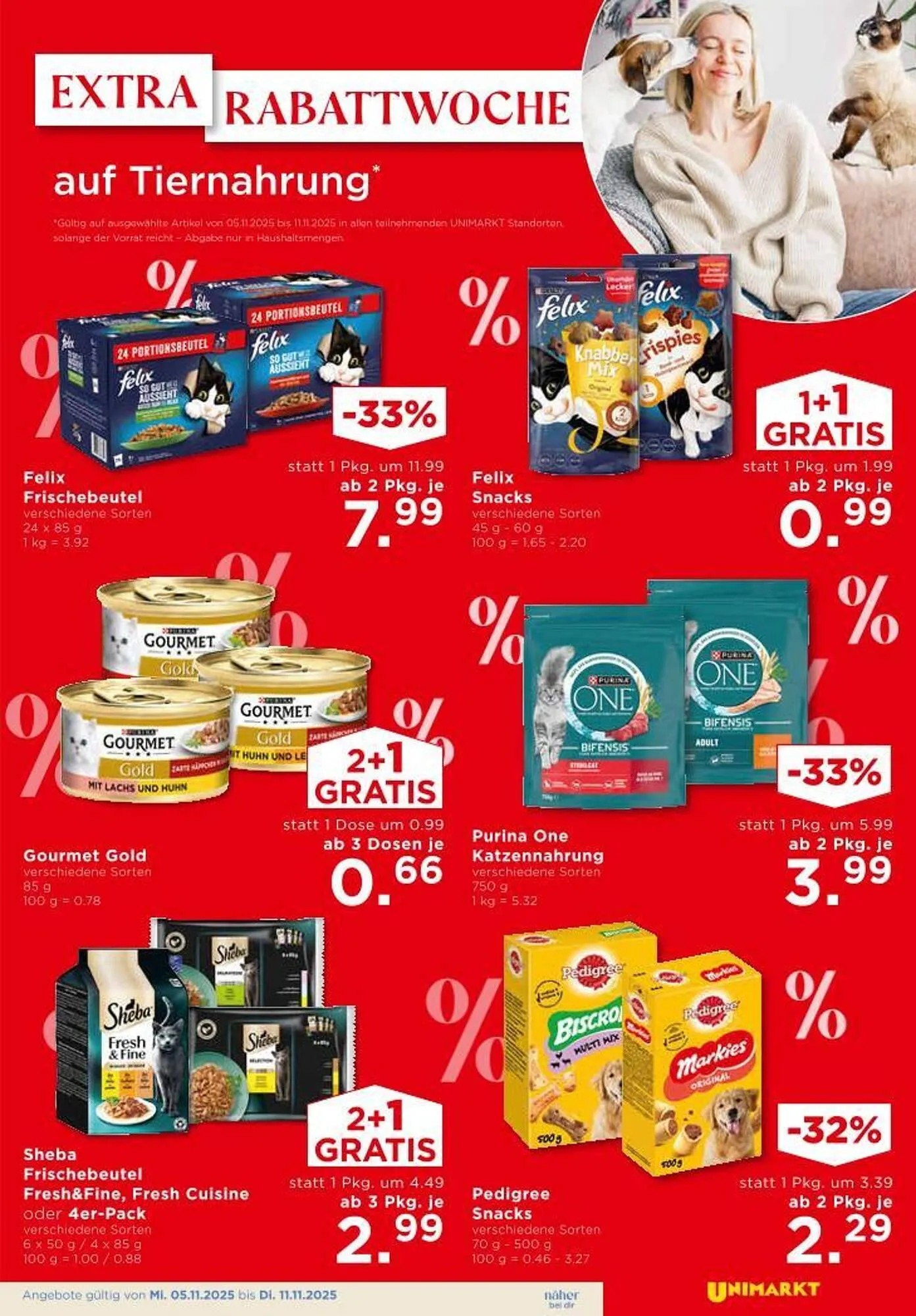 Unimarkt Flugblatt von 5. November bis 11. November 2025 - Flugblätt seite 13