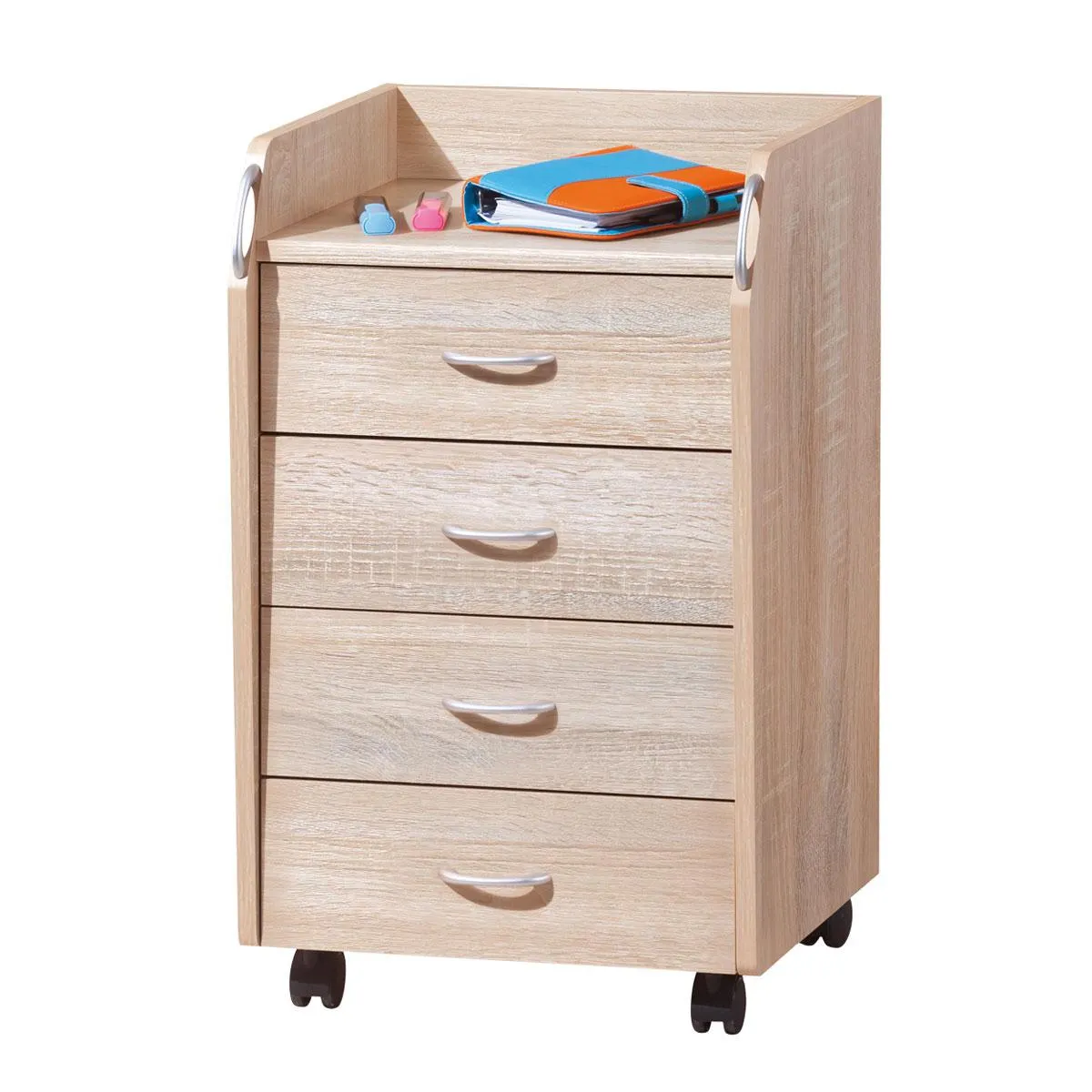 Inter Link Rollcontainer Novi Sonoma Eiche 65 x 40 x 36 cm