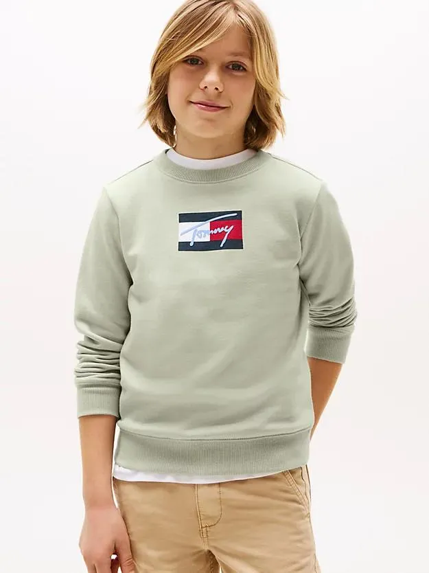 Sweatshirt mit Signatur-Logo