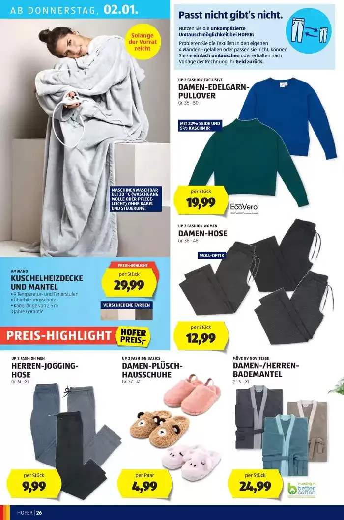 Blättern Sie online im HOFER Flugblatt von 24. Dezember bis 7. Jänner 2025 - Flugblätt seite 30