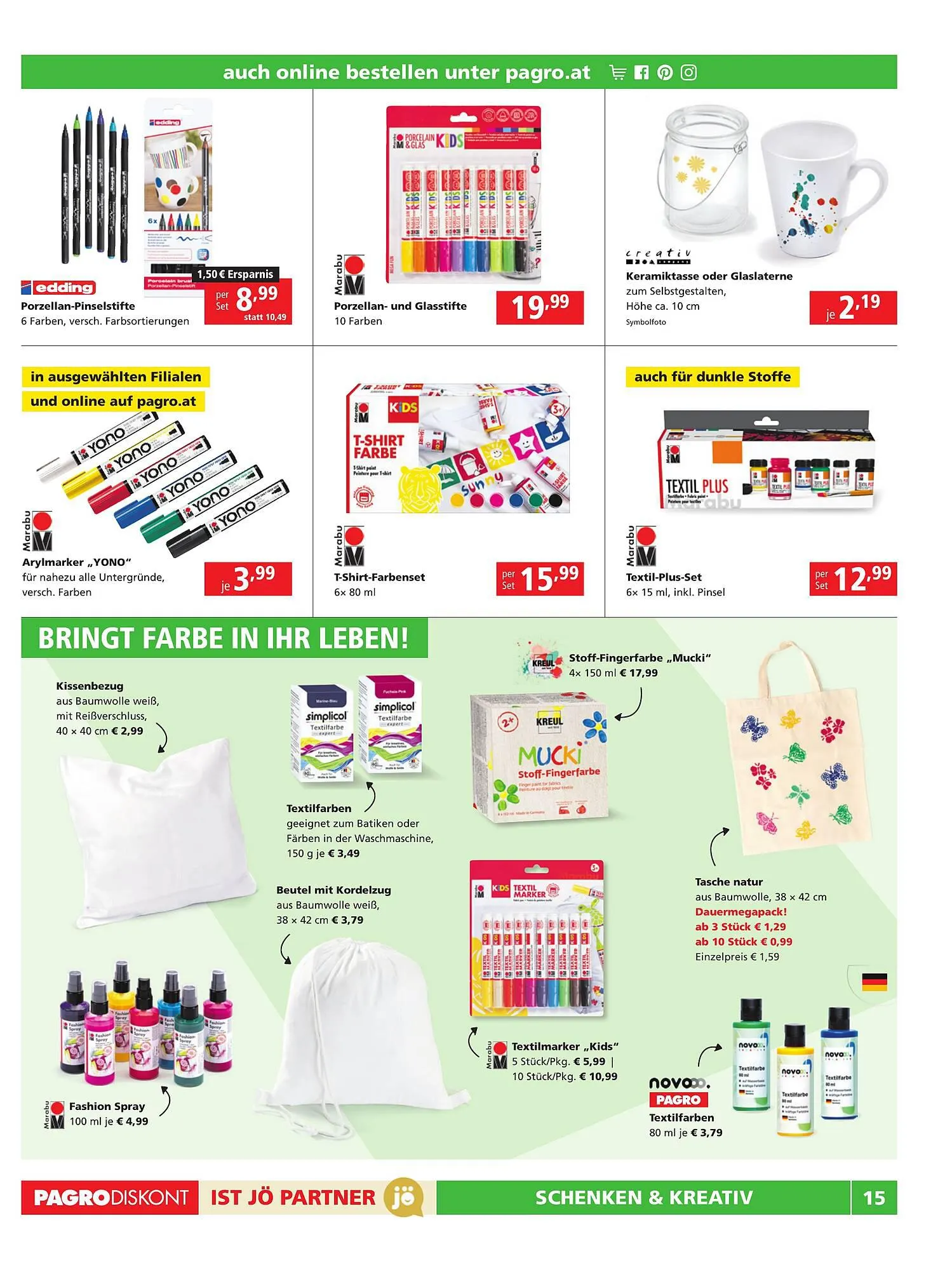 Pagro Diskont Flugblatt von 28. September bis 11. Oktober 2023 - Flugblätt seite 15