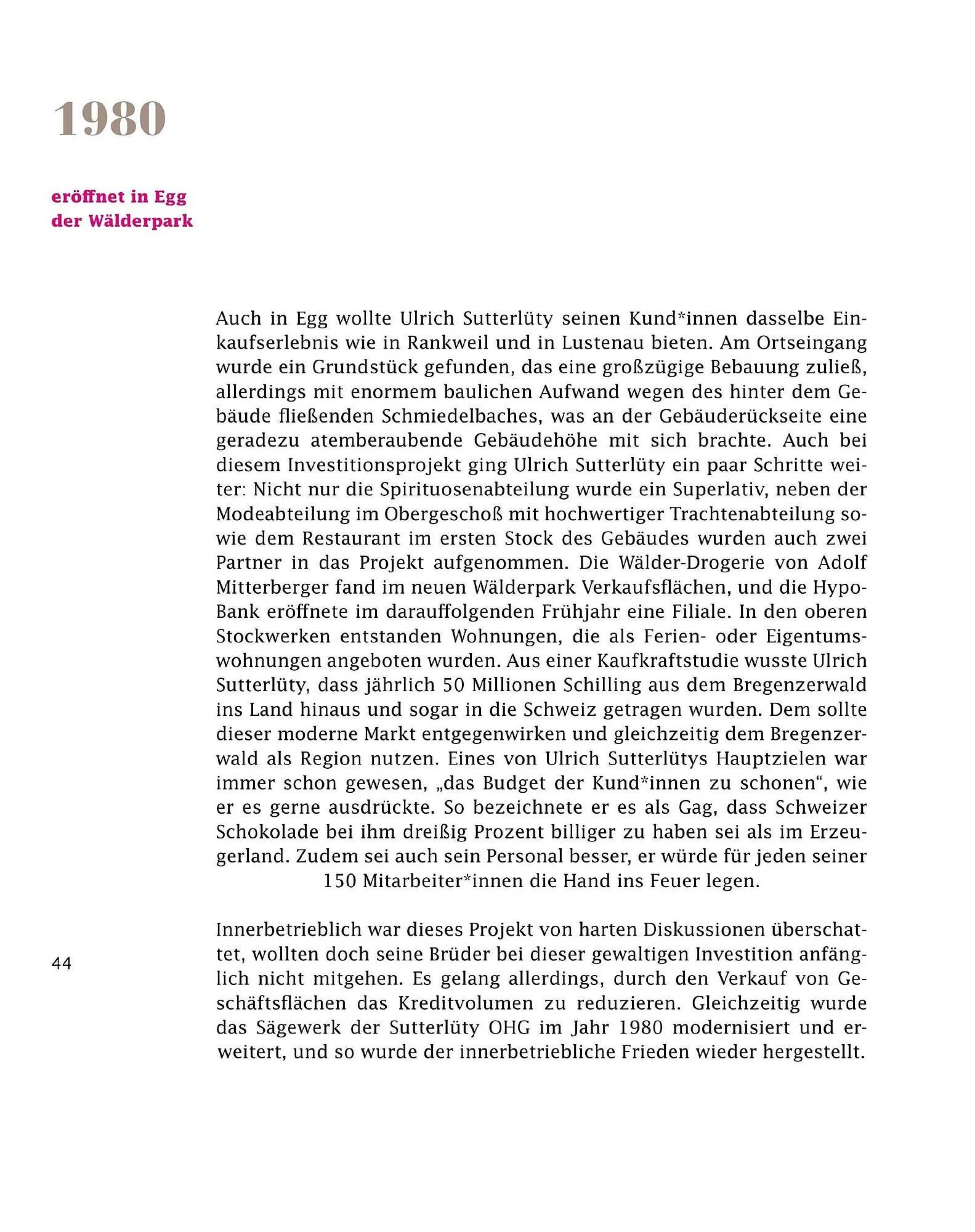 Sutterlüty Flugblatt von 21. Juli bis 31. Dezember 2025 - Flugblätt seite  44