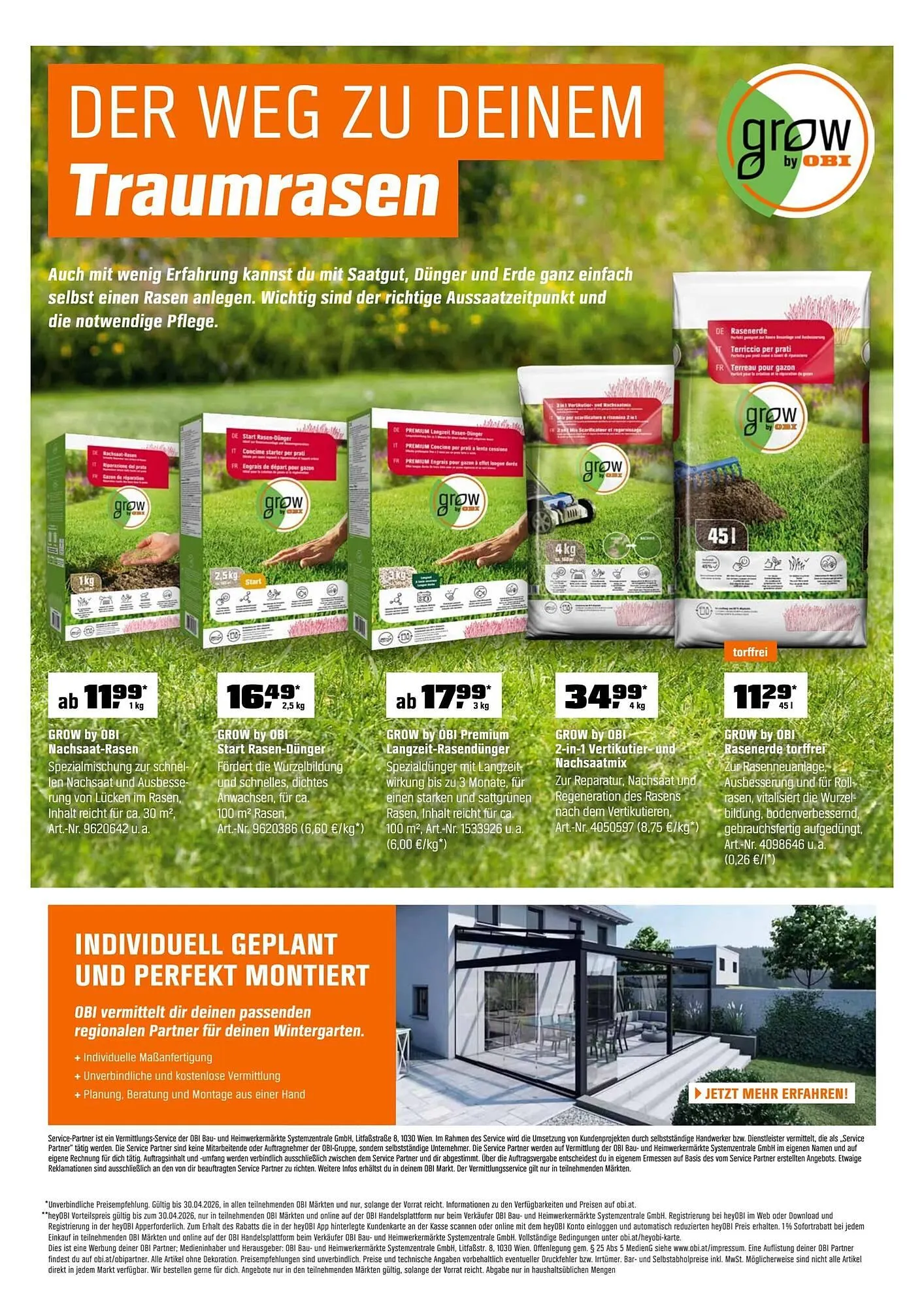 OBI Flugblatt von 1. April bis 1. Mai 2026 - Flugblätt seite  12