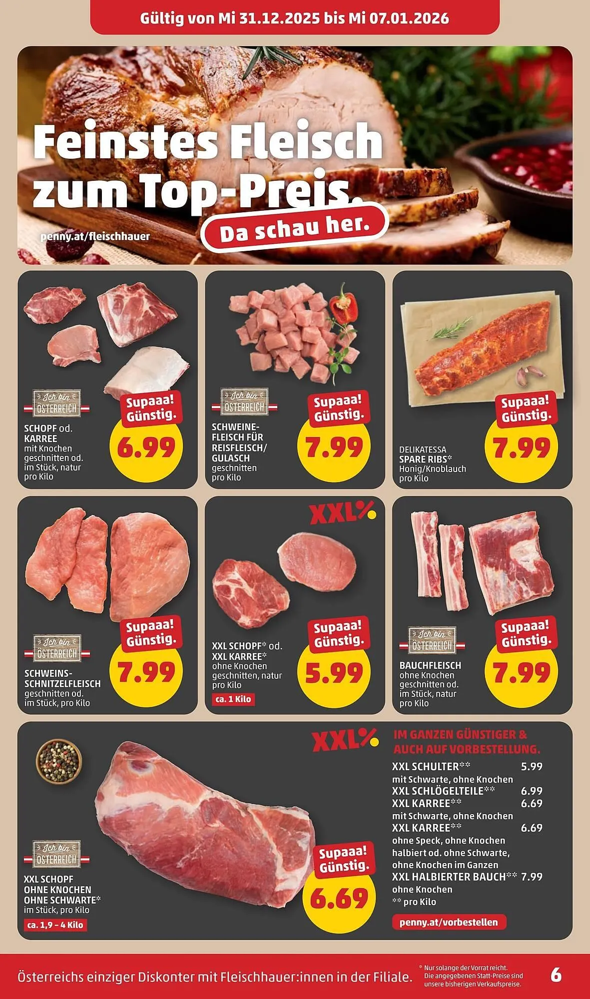 PENNY Flugblatt von 31. Dezember bis 7. Jänner 2026 - Flugblätt seite  6