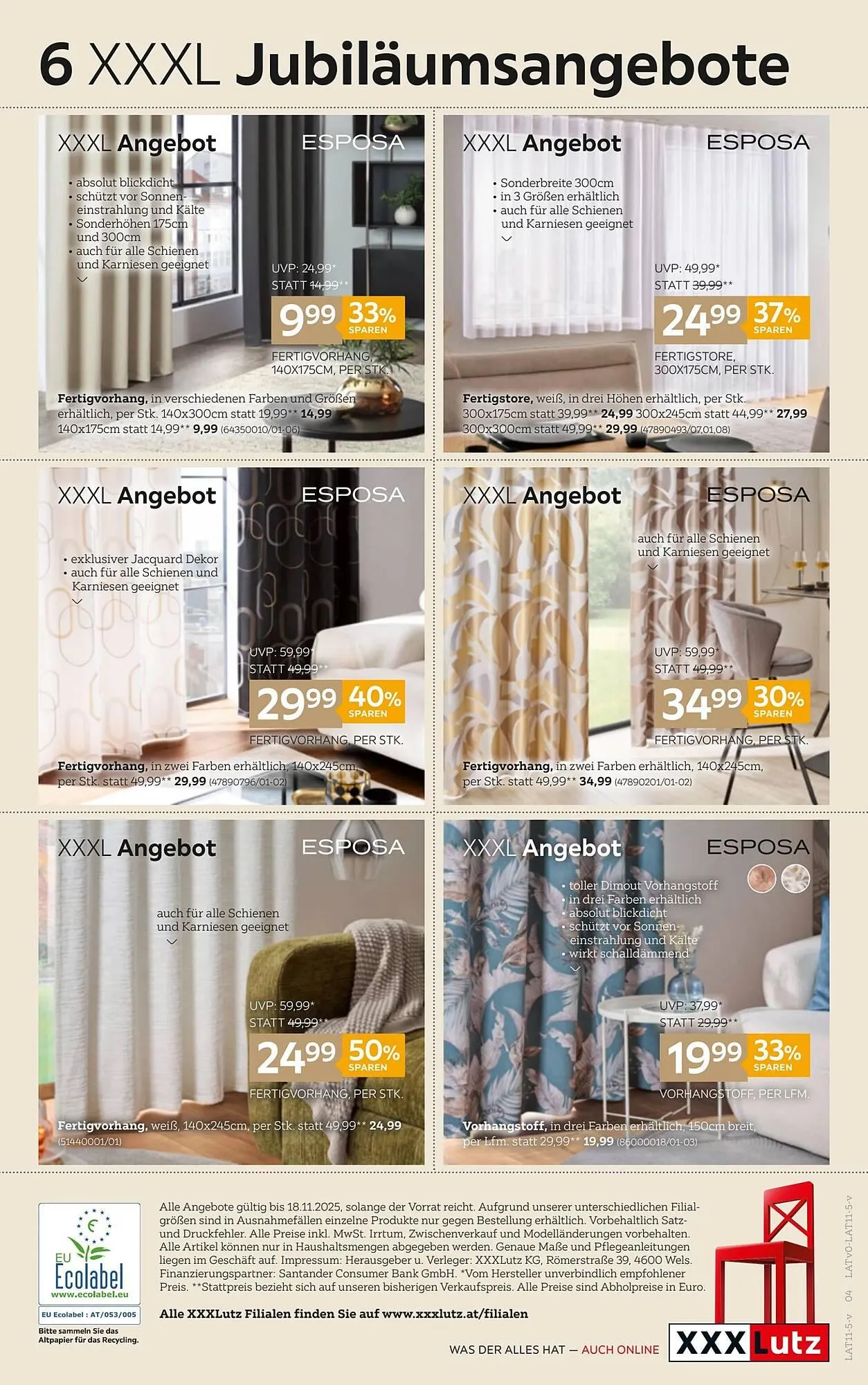 XXXLutz Prospekt von 4. November bis 18. November 2025 - Flugblätt seite 4
