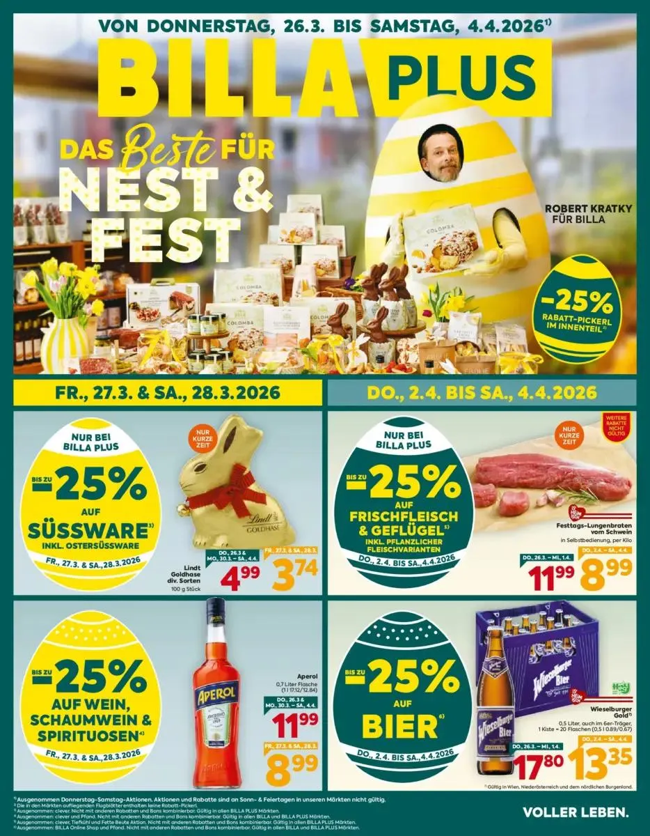 Billa Plus Angebote gültig bis 04.04.2026 von 27. März bis 4. April 2026 - Flugblätt seite 1