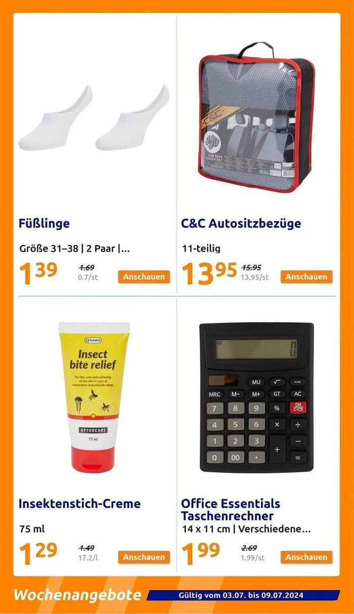 Action Flugblatt Bis 09.07.2024 von 4. Juli bis 18. Juli 2024 - Flugblätt seite  2