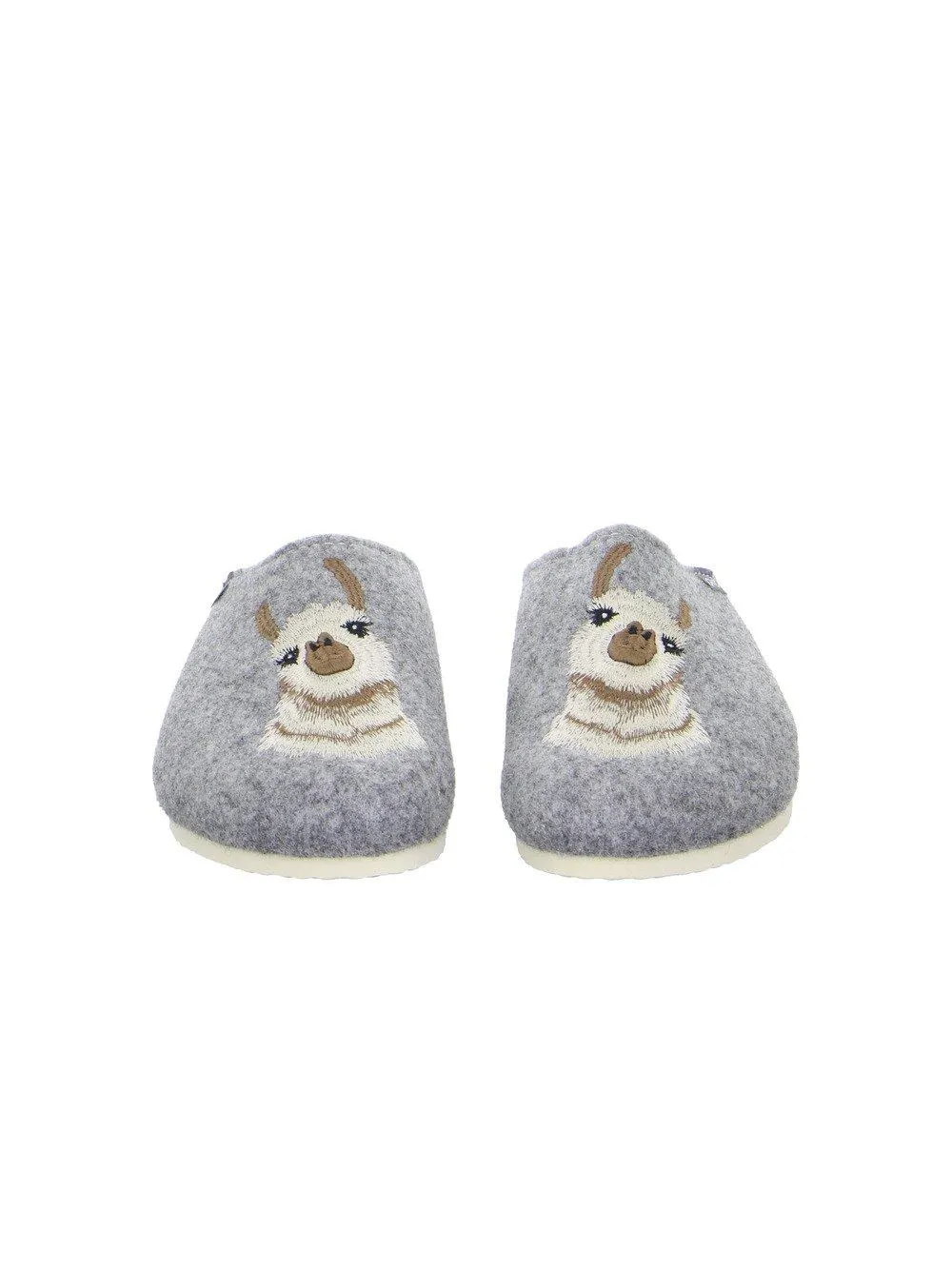 Damen Hausschuh Happy grau