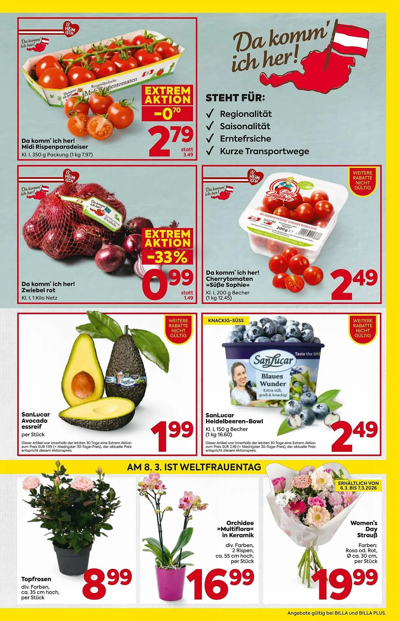 Billa Flugblatt von 5. März bis 11. März 2026 - Flugblätt seite 3