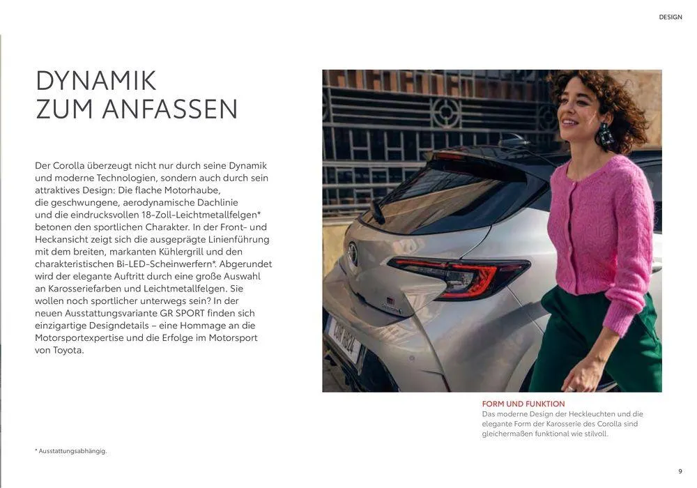 Toyota Corolla von 26. April bis 26. April 2025 - Flugblätt seite 9