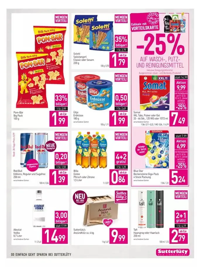 Sutterlüty flugblatt von 9. Jänner bis 14. Jänner 2025 - Flugblätt seite  15
