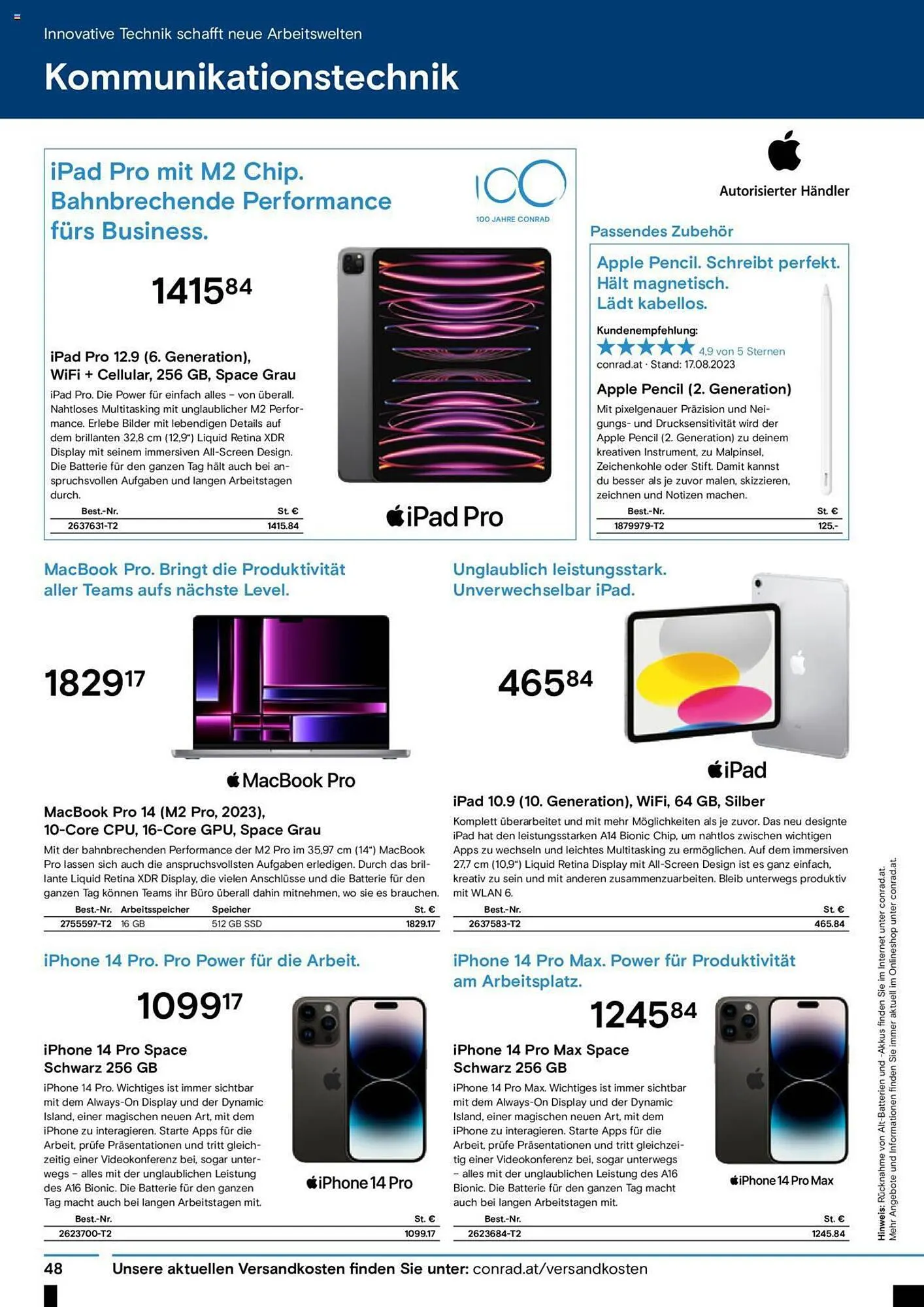 Conrad Flugblatt von 4. September bis 22. Oktober 2023 - Flugblätt seite  50