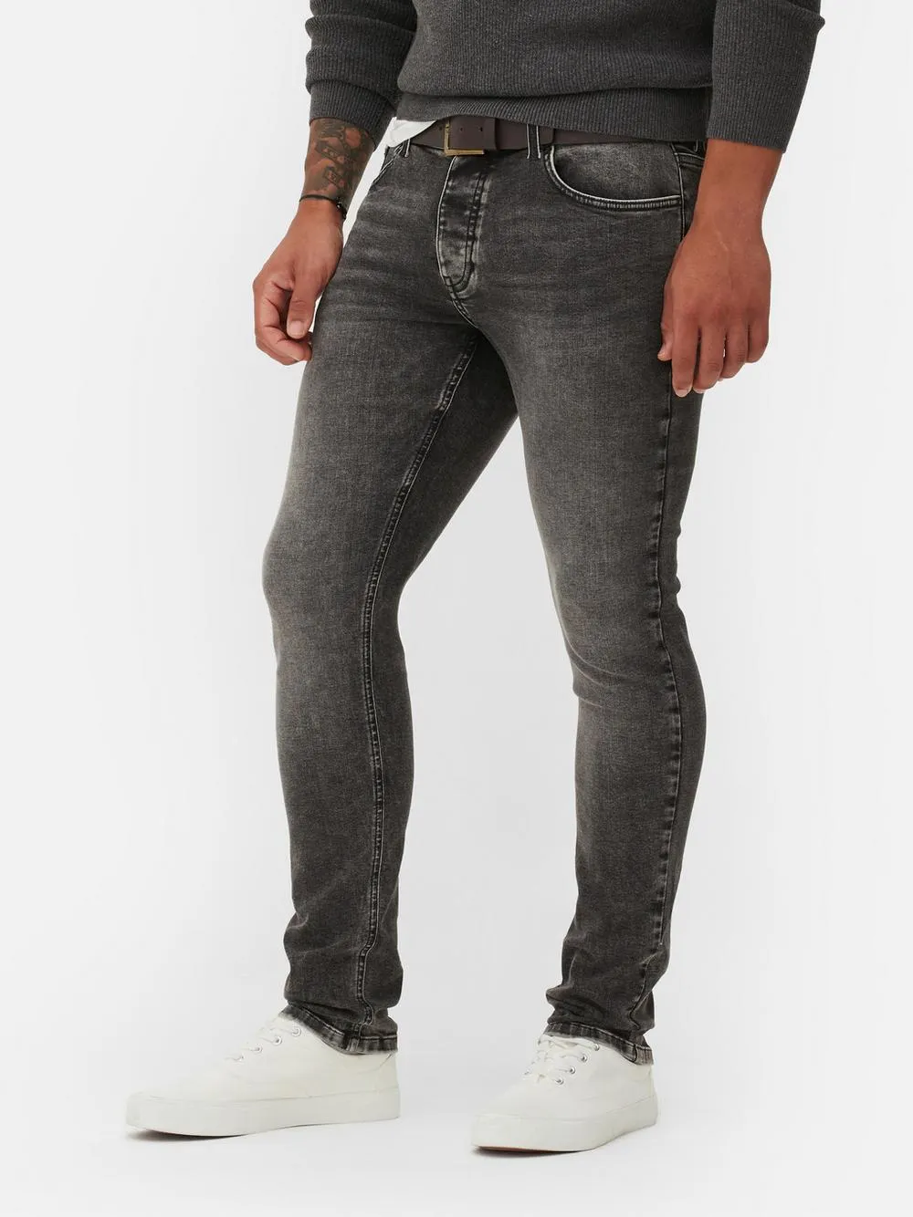 Jean skinny taille mi-haute