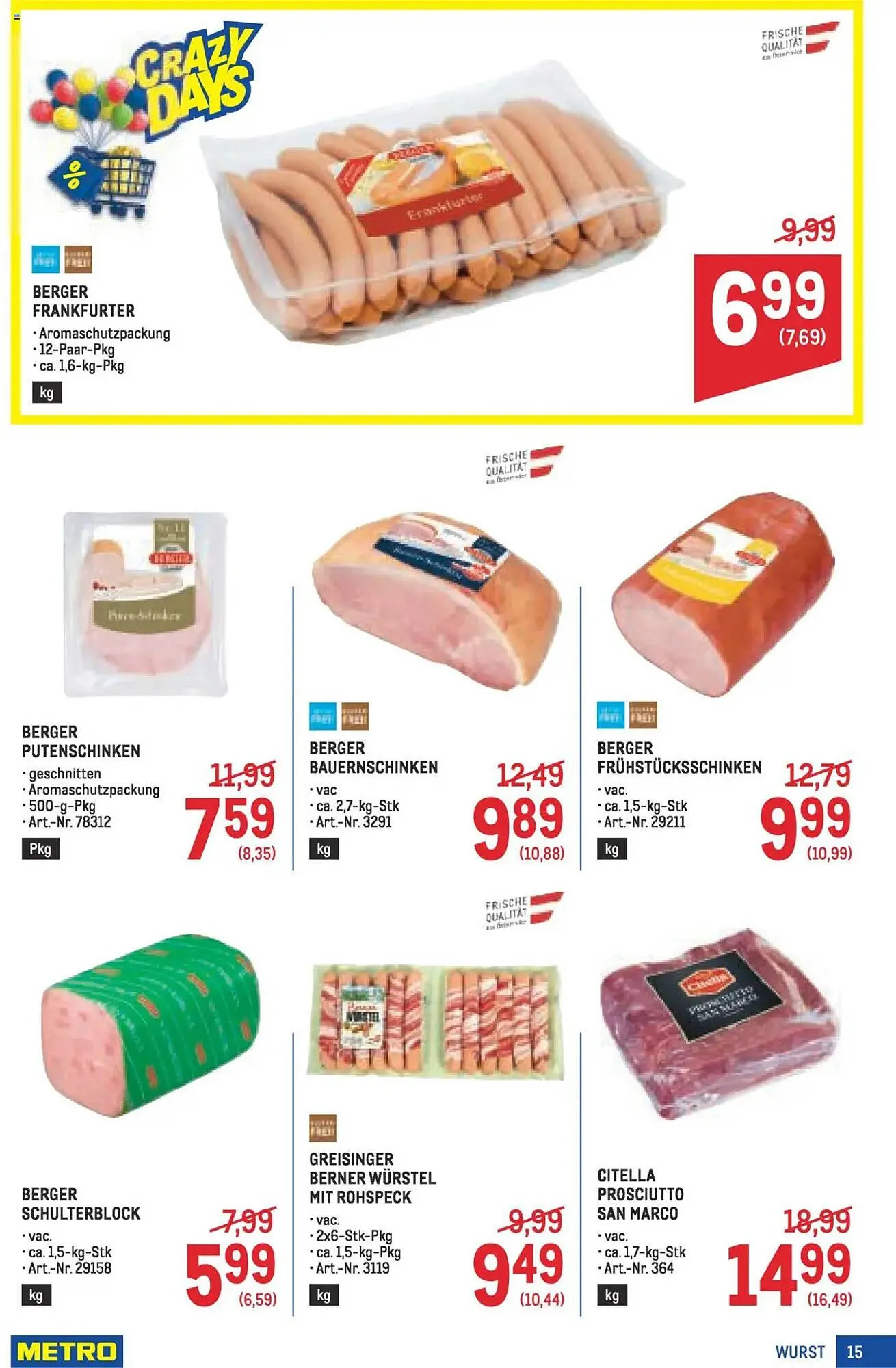 Metro Flugblatt von 16. Oktober bis 29. Oktober 2025 - Flugblätt seite  15