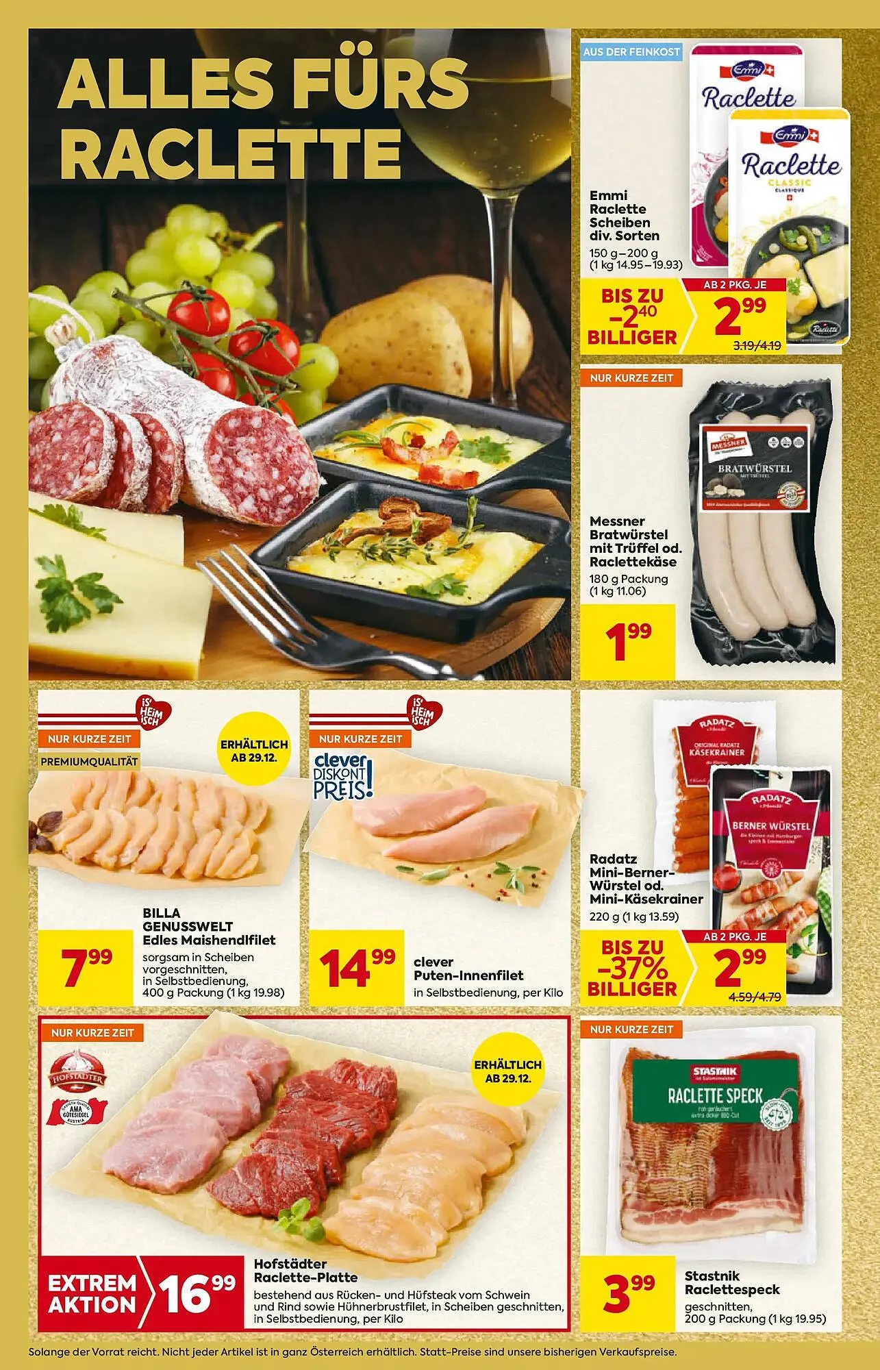 Billa Flugblatt von 27. Dezember bis 31. Dezember 2025 - Flugblätt seite 4