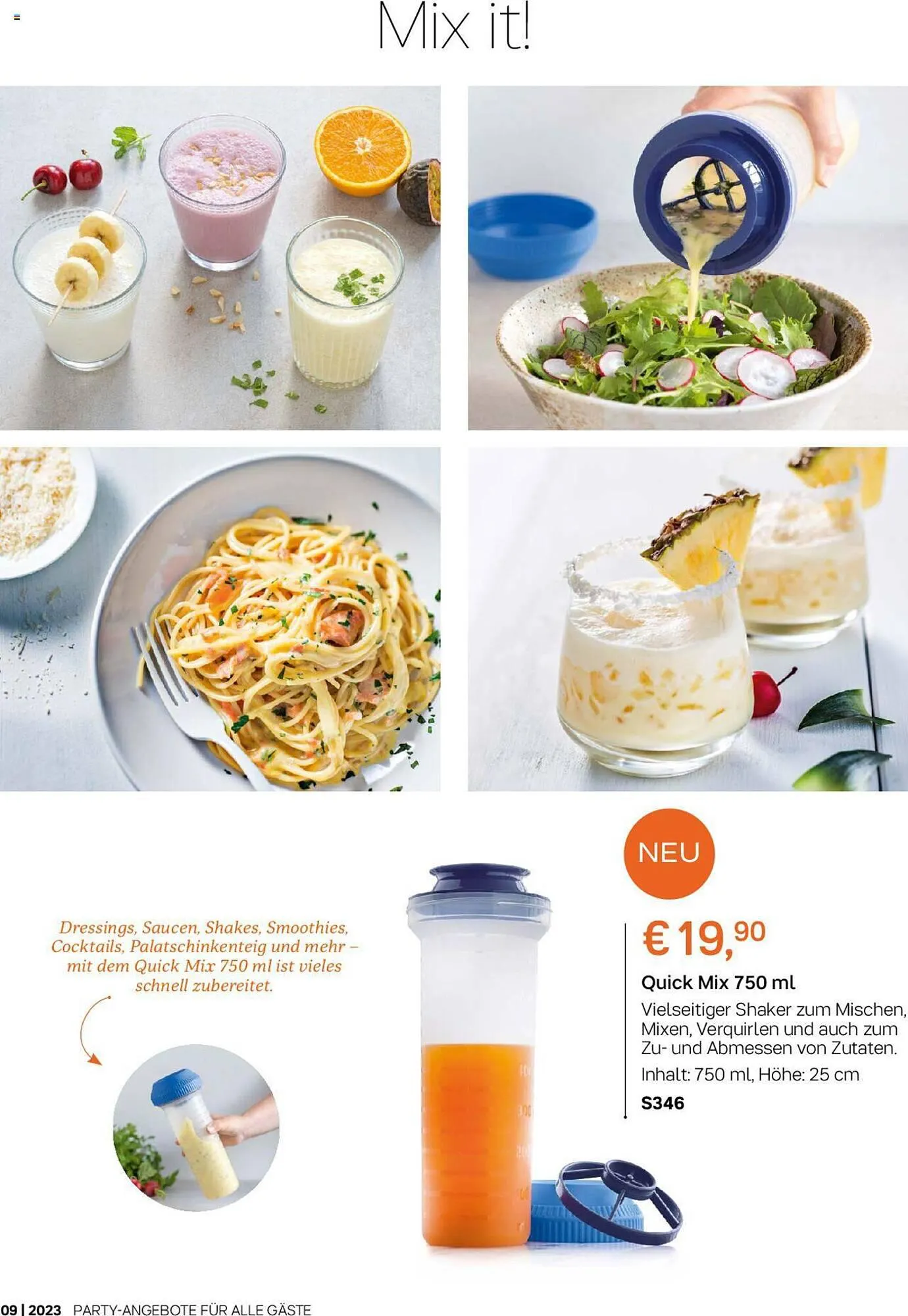 Tupperware Flugblatt von 4. September bis 1. Oktober 2023 - Flugblätt seite 4