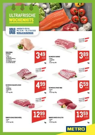 METRO Flugblatt Food von 22. Juni bis 27. Juni 2026 - Flugblätt seite 1
