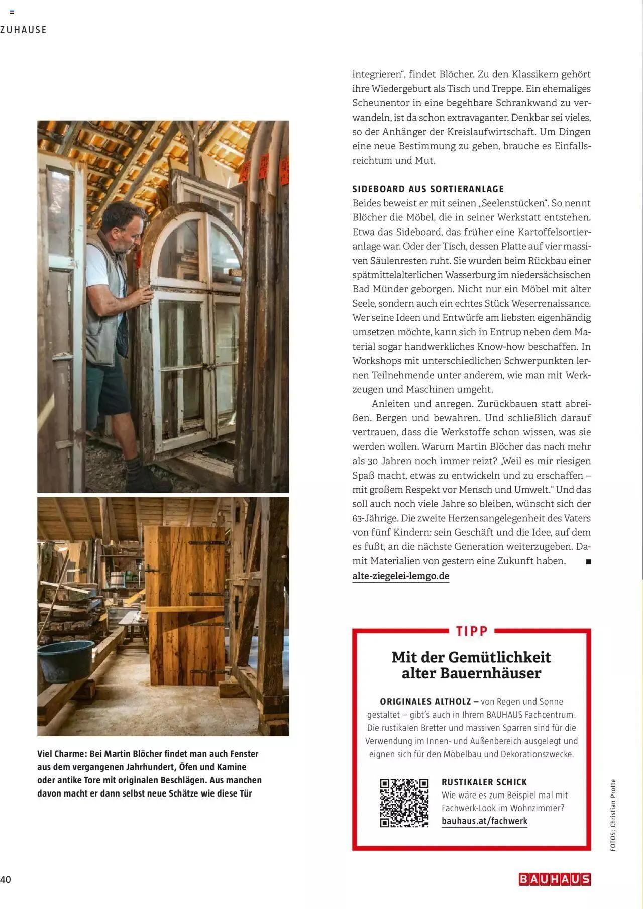 Bauhaus passt! Magazin von 24. Jänner bis 31. Dezember 2023 - Flugblätt seite  40