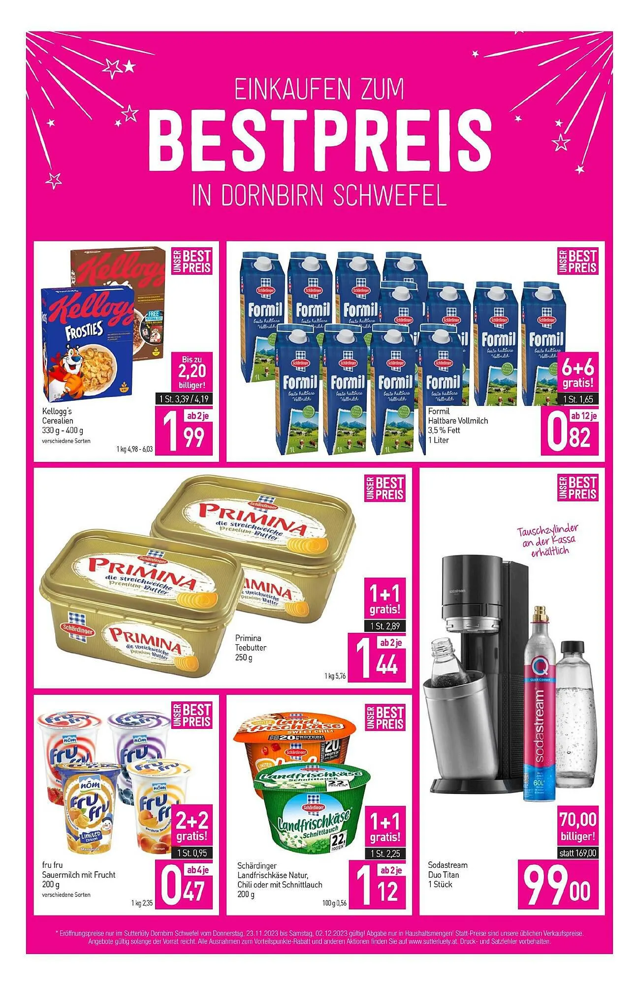 Sutterlüty Flugblatt von 23. November bis 7. Dezember 2023 - Flugblätt seite  8