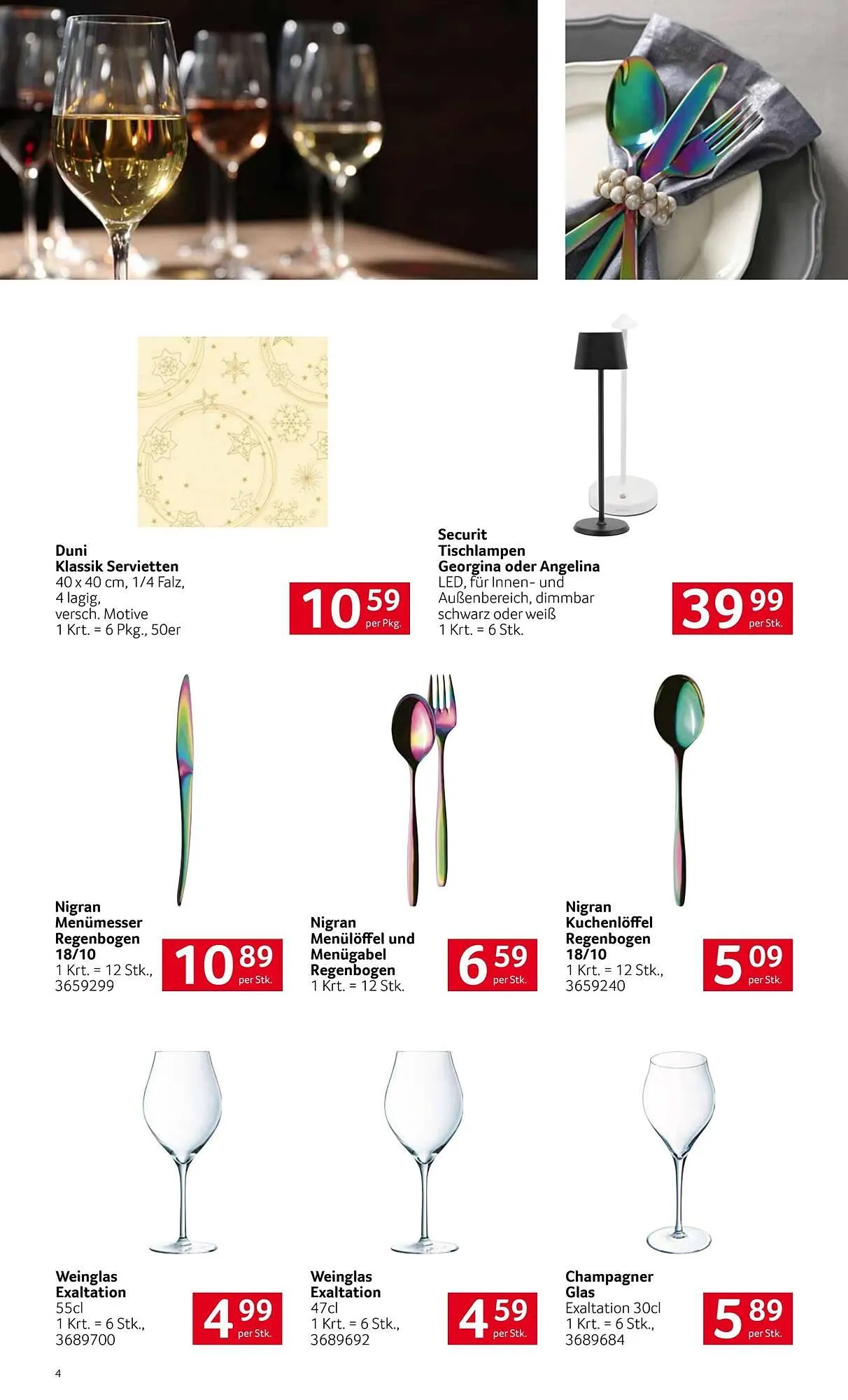 Transgourmet Flugblatt von 28. Oktober bis 29. Dezember 2024 - Flugblätt seite 4