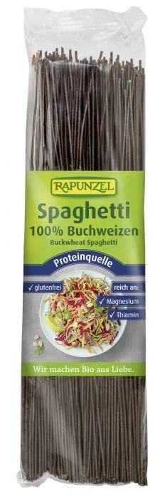 Rapunzel Buchweizen-Spaghetti Getreidespezialität aus Vollkorn-Buchweizenmehl 250g