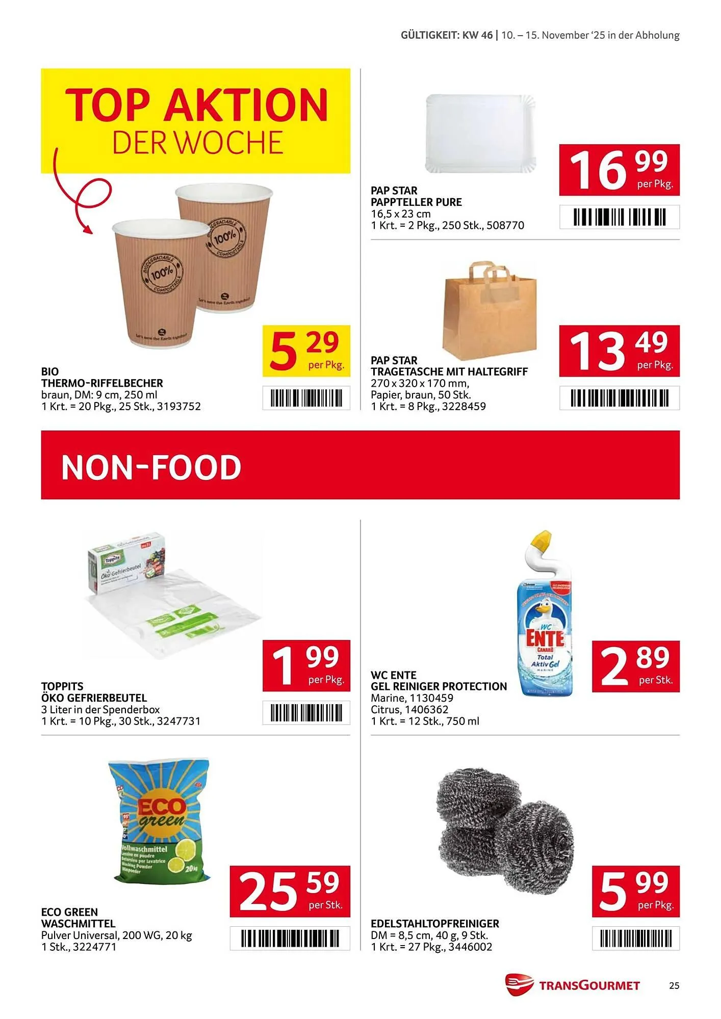 Transgourmet Flugblatt von 10. November bis 15. November 2025 - Flugblätt seite  24