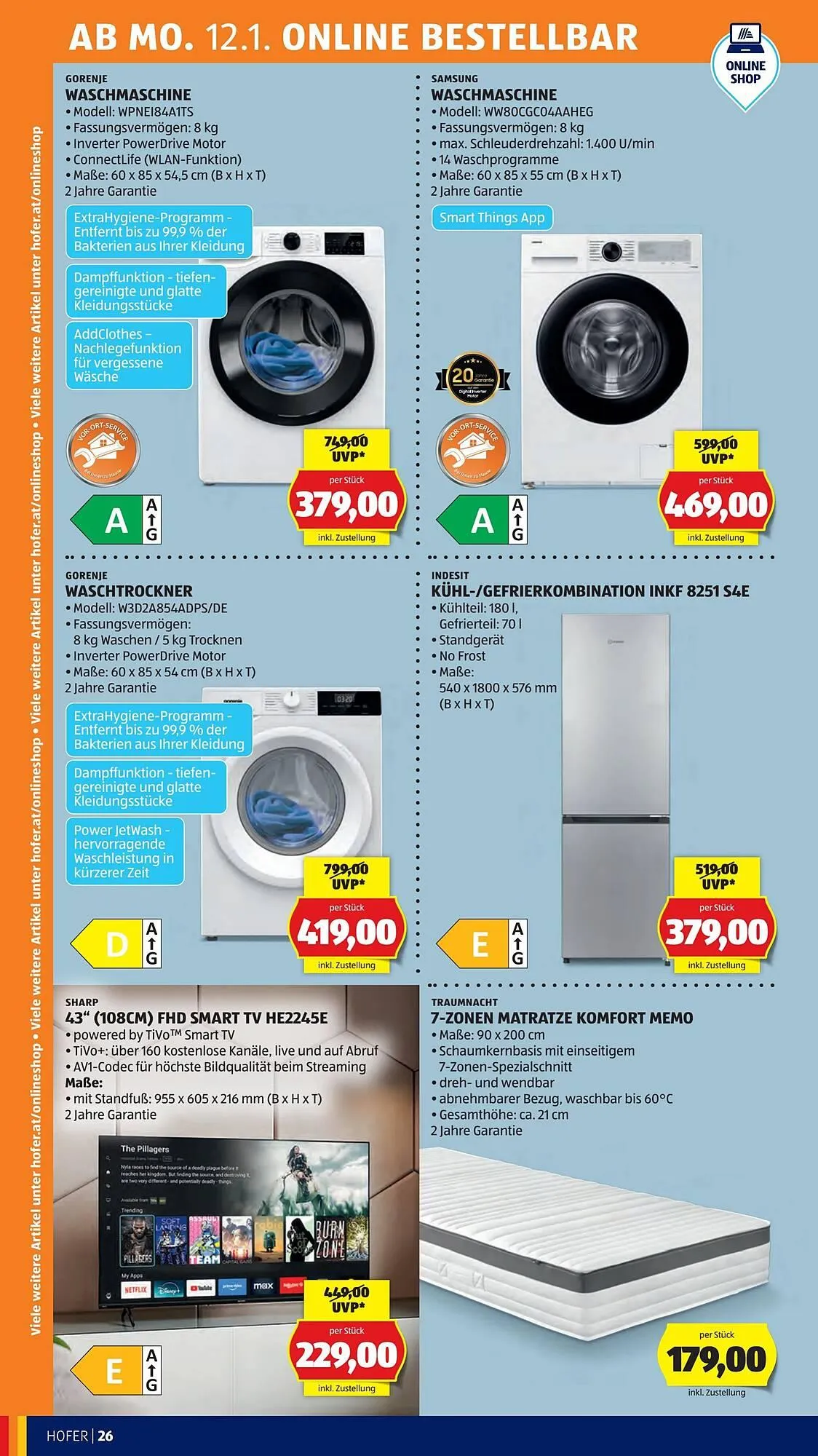 Hofer Flugblatt von 9. Jänner bis 15. Jänner 2026 - Flugblätt seite  30